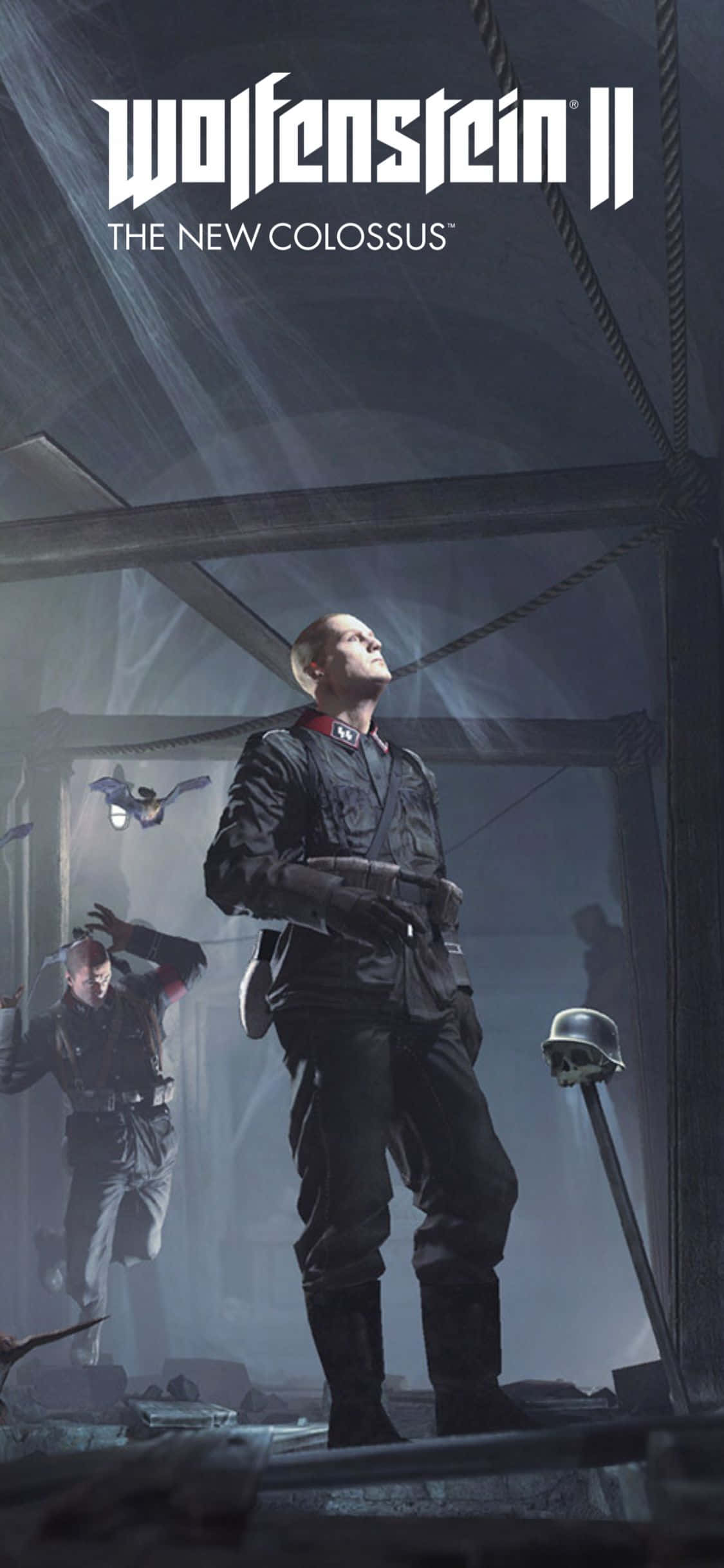 iPhone Xs Wolfenstein II Askerler Arka Planı Duvar Kağıdı