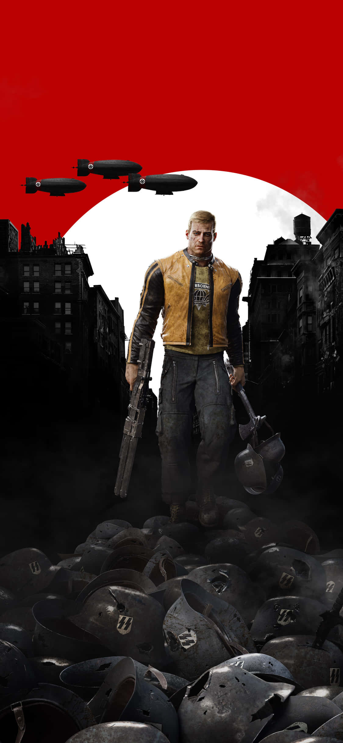iPhone Xs Wolfenstein II B.J. Blazkowicz Zafer Arka Planı Duvar Kağıdı