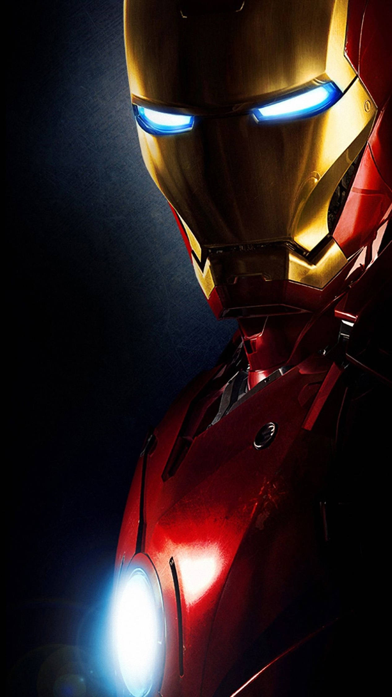 Iron Man 4K iPhone Parlayan Gözler Duvar Kağıdı