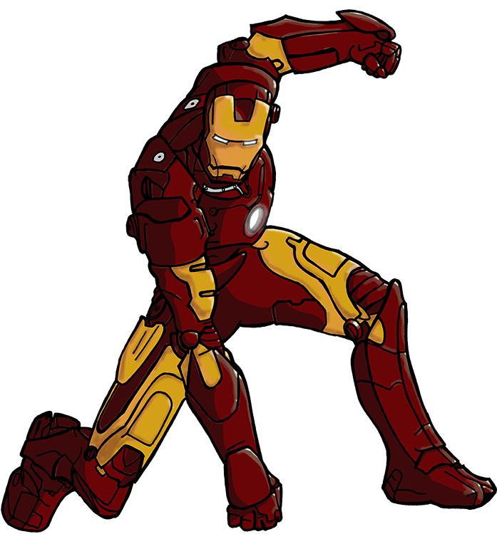 Iron Man Aksiyon Pozu Duvar Kağıdı