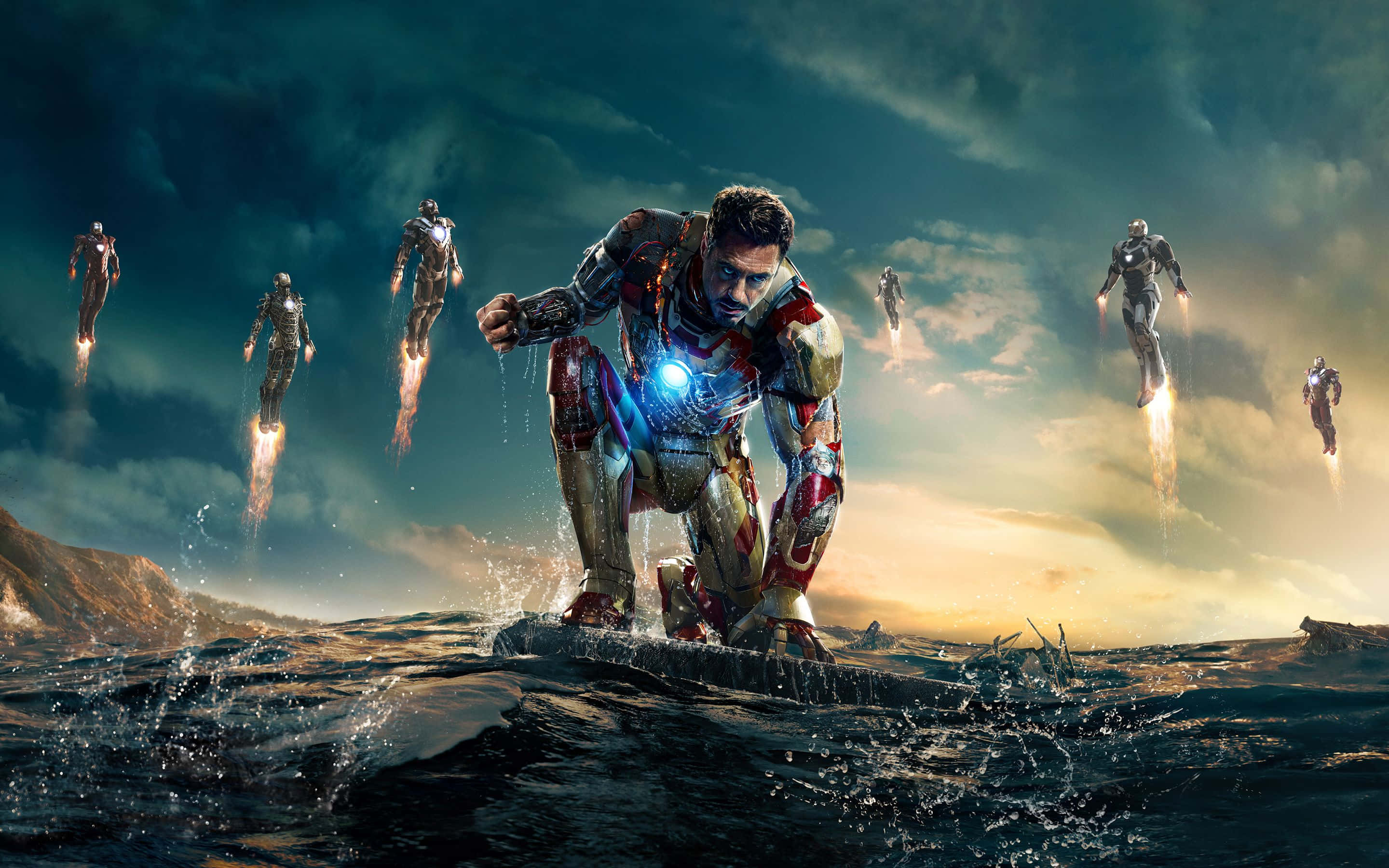 Iron Man arka planı Duvar Kağıdı