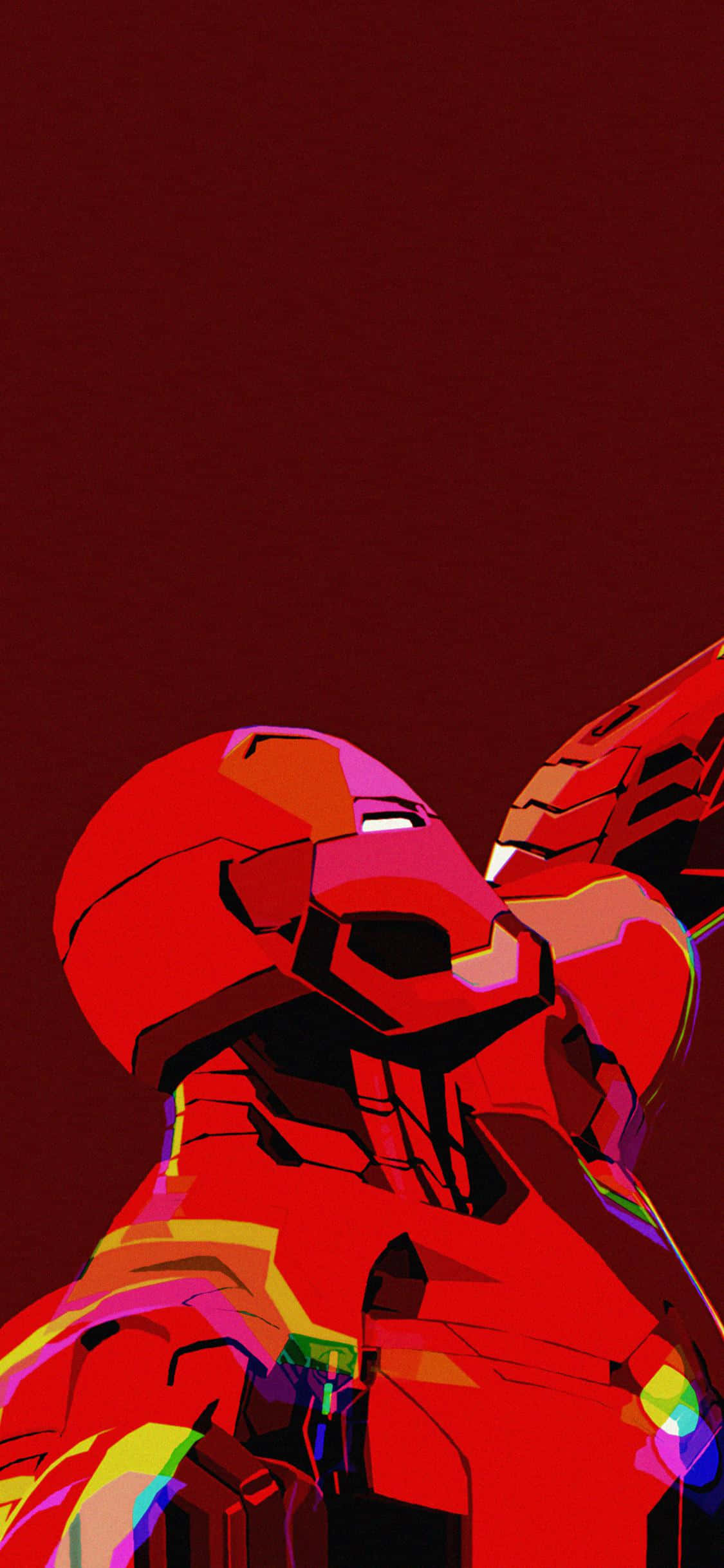 Iron Man Glitch Düzenlemesi iPhone X Duvar Kağıdı