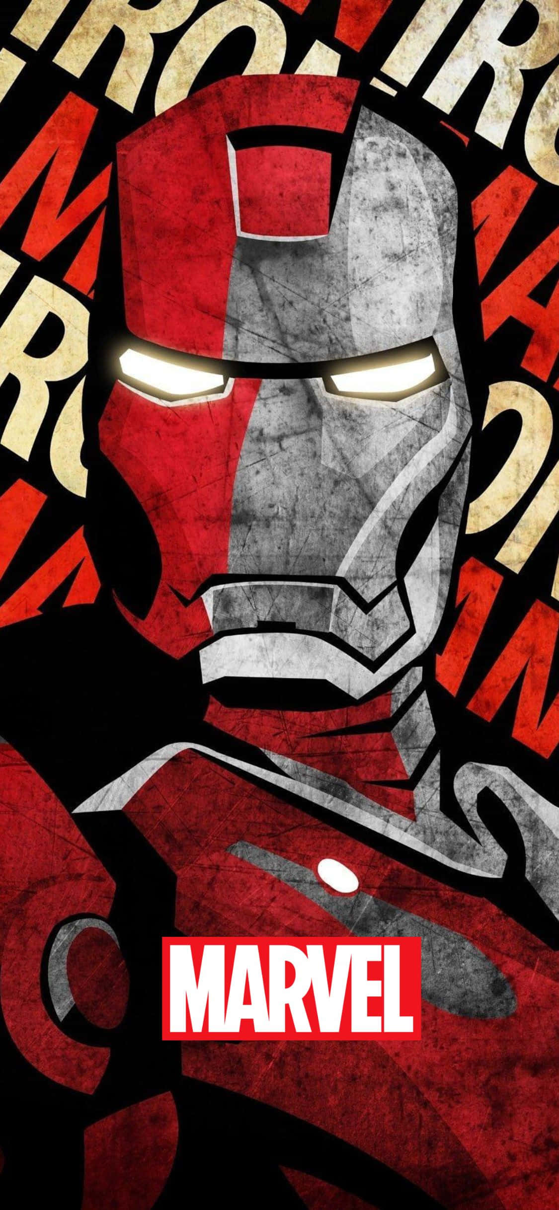 Iron Man Grafik iPhone XS Marvel Duvar Kağıdı