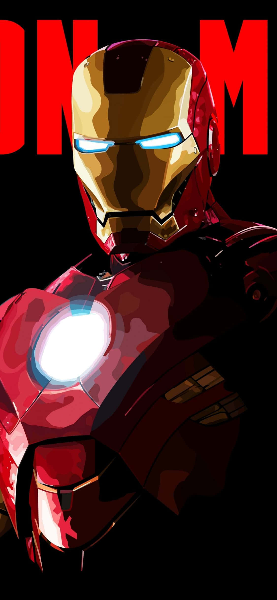 Iron Man iPhone X ile Telefonunuzu Yükseltin Duvar Kağıdı