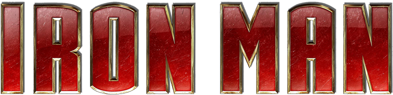 Iron Man Logo Metin Duvar Kağıdı