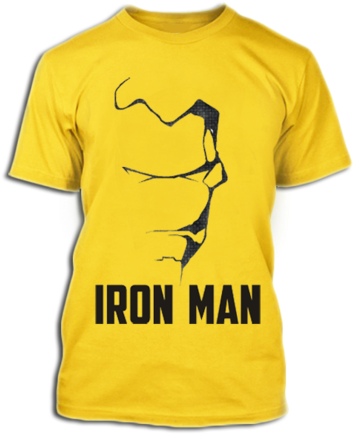 Iron Man Minimalist Tişört Tasarımı Duvar Kağıdı
