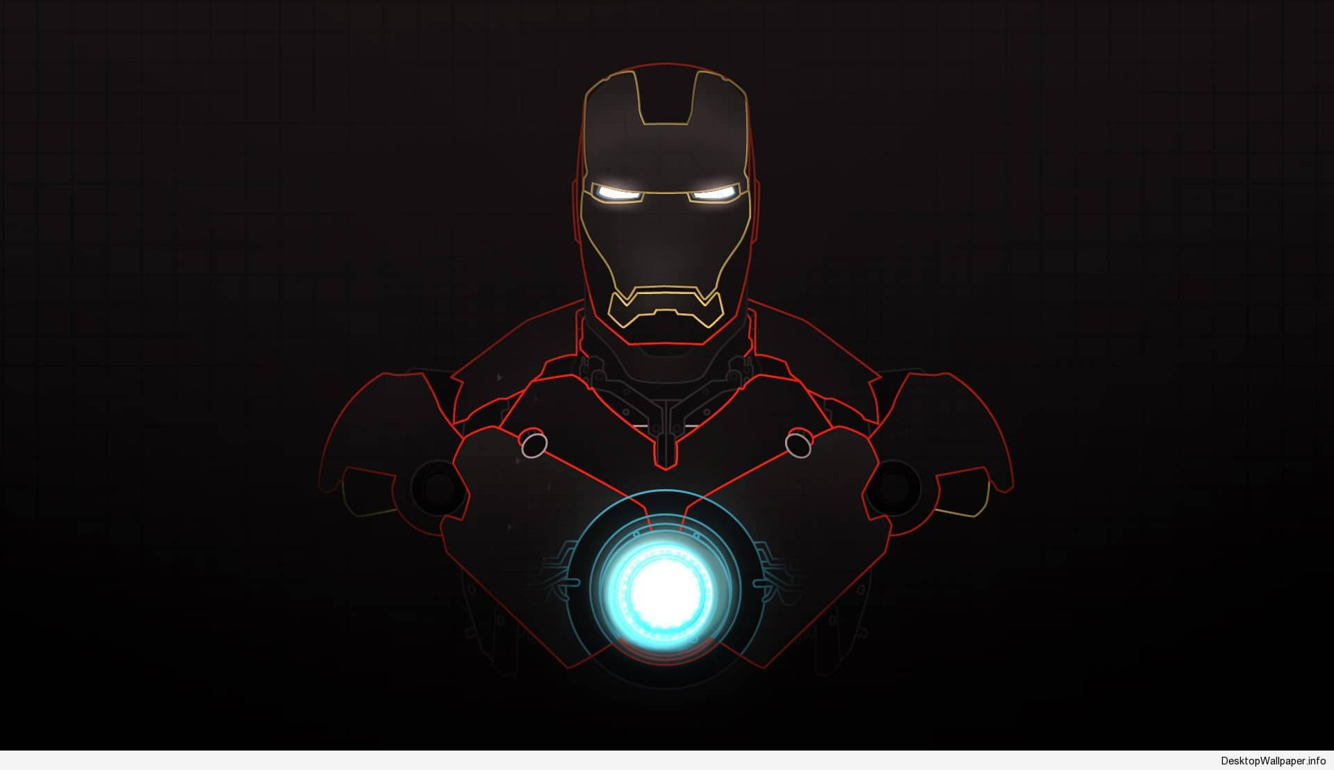 Iron Man Neon Işıkları Duvar Kağıdı