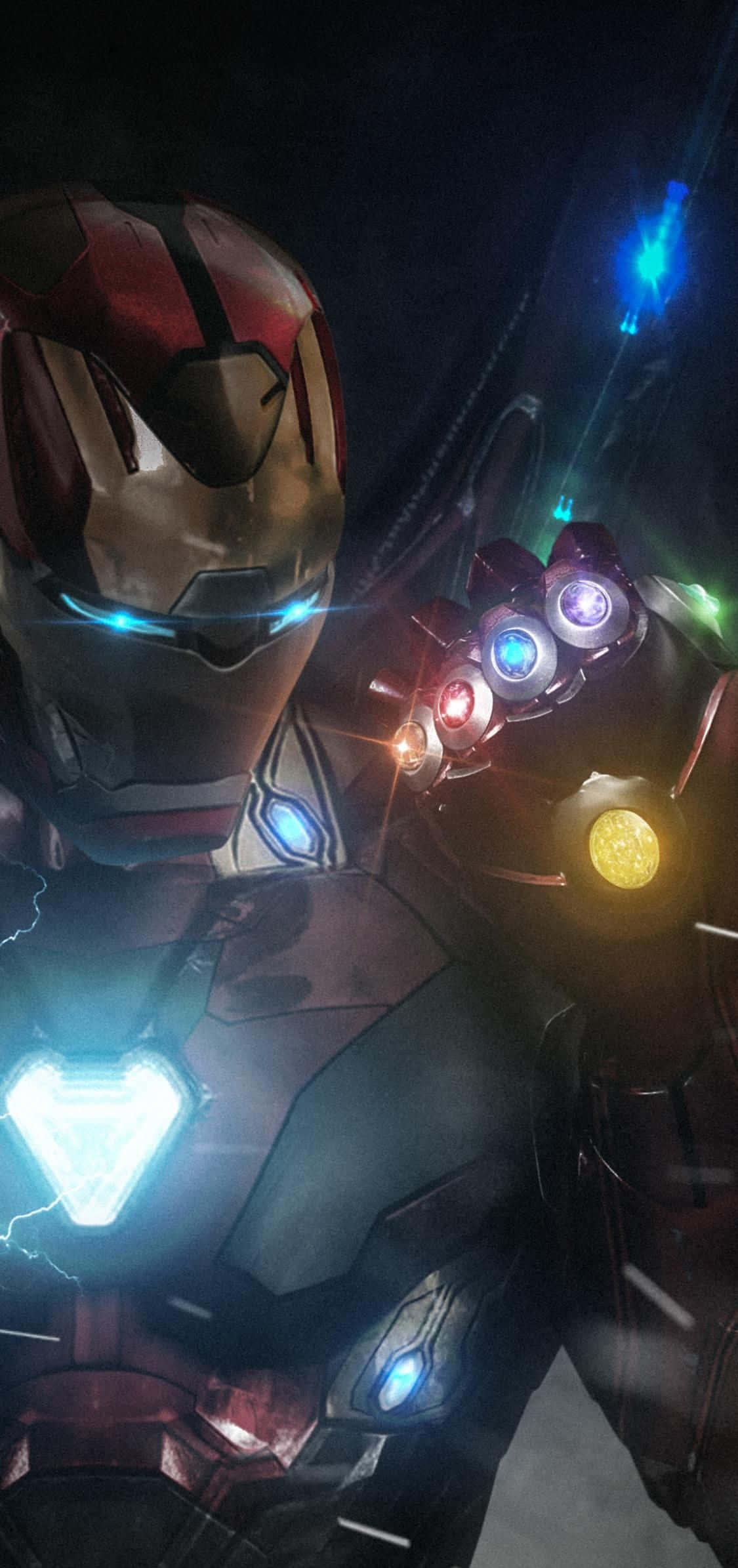 Iron Man Sonsuzluk Taşları iPhone X Duvar Kağıdı