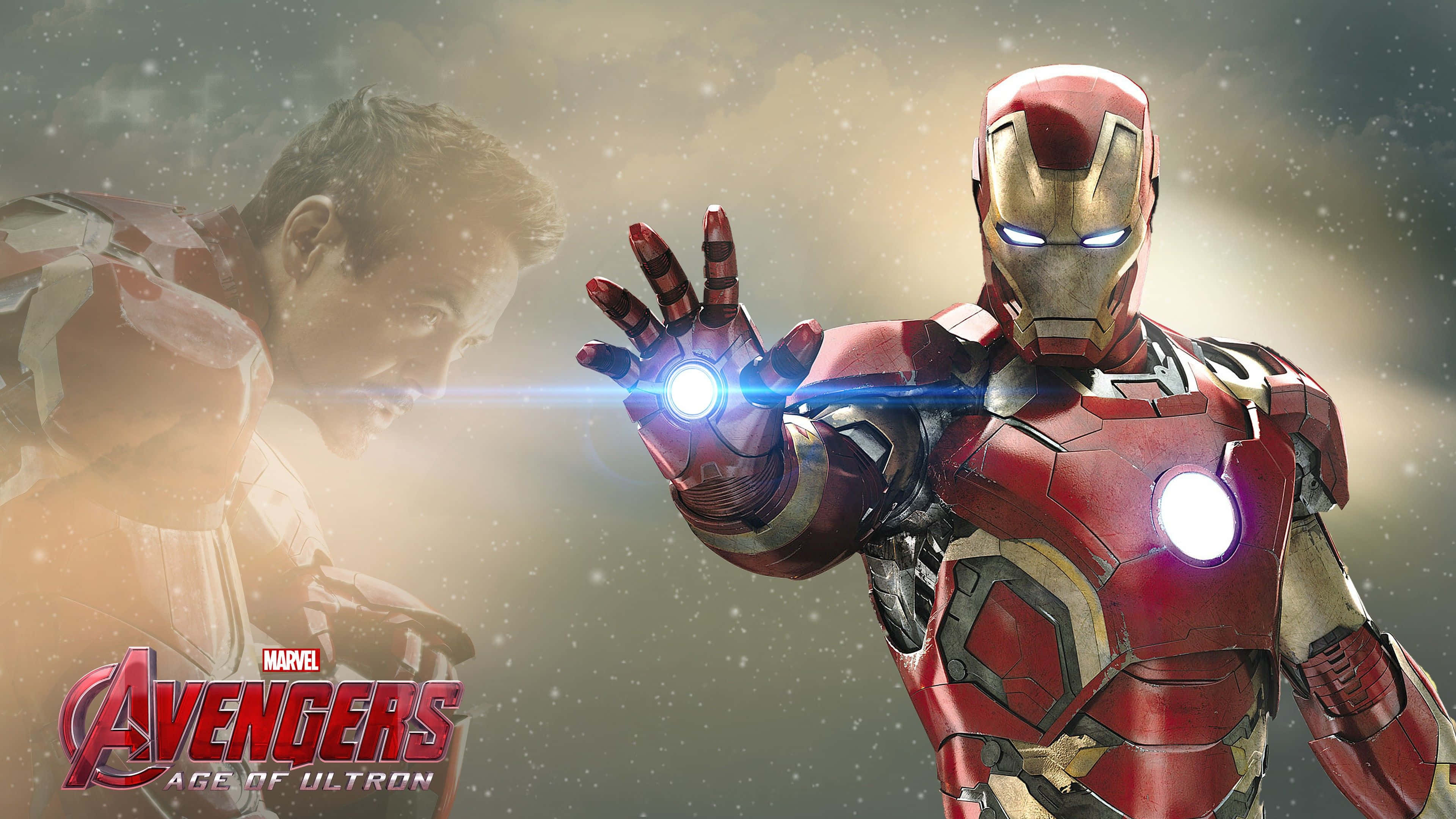 Iron Man Ultron Çağı Tanıtım Sanatı Duvar Kağıdı