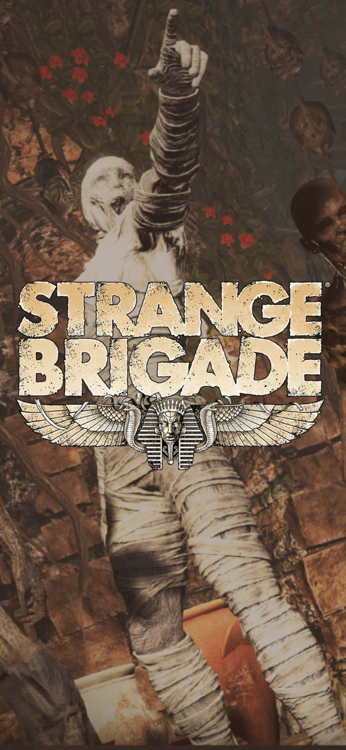 Büyülenmiş Zombi İşaret Eden iPhone X Strange Brigade Arka Planı Duvar Kağıdı