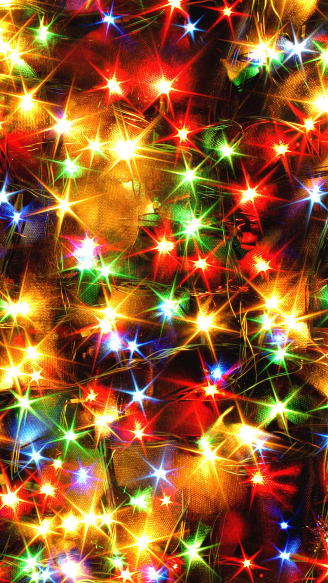 ışıklarla süslenmiş bir noel ağacı Duvar Kağıdı