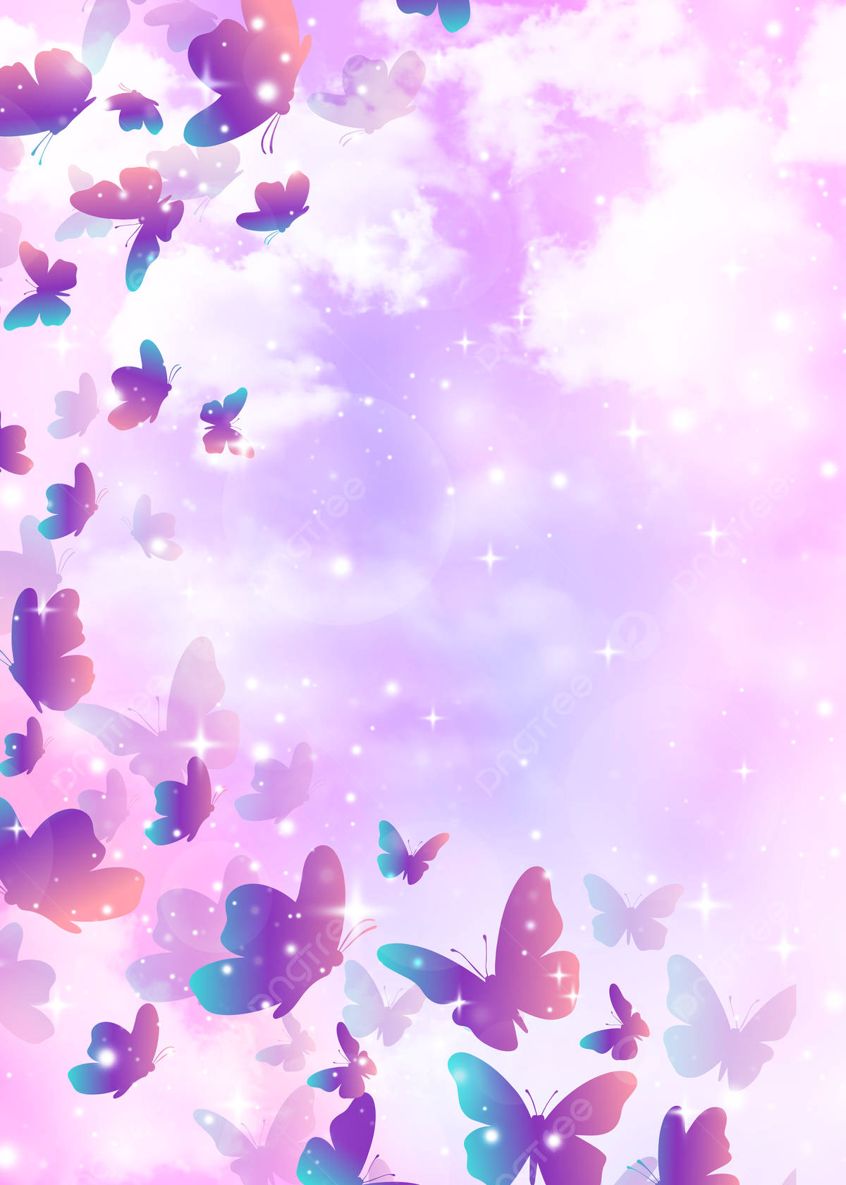 Pastel Kelebek — Pastel estetik GIF Duvar Kağıdı