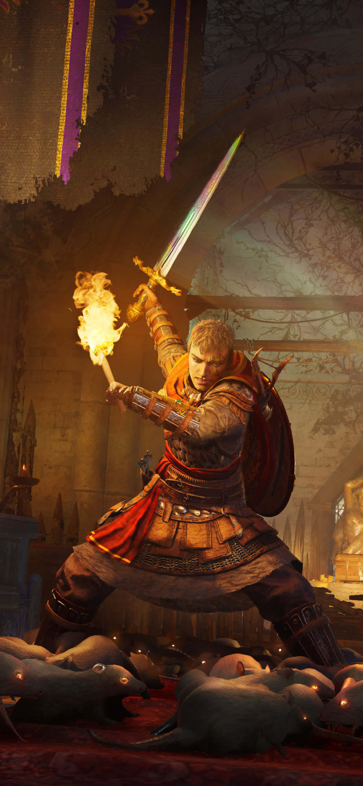 İskandinav Viking iPhone Xs Max Assassin's Creed Valhalla Duvar Kağıdı