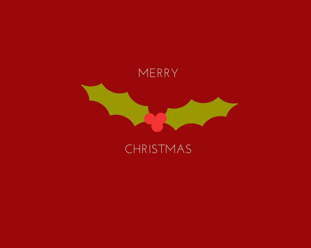 Işıltılı Kırmızı ve Yeşil Dekorlu Sade Bir Noel Duvar Kağıdı