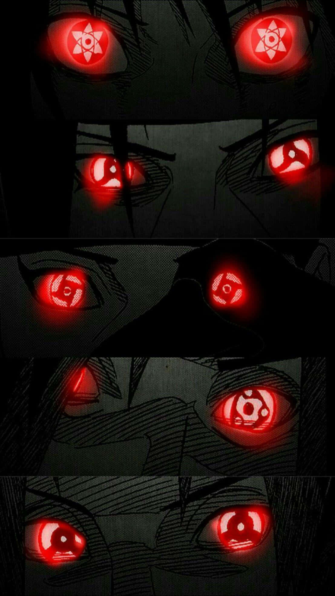 Itachi Mangekyou Sharingan Çeşitli Kırmızı Parlayan Duvar Kağıdı
