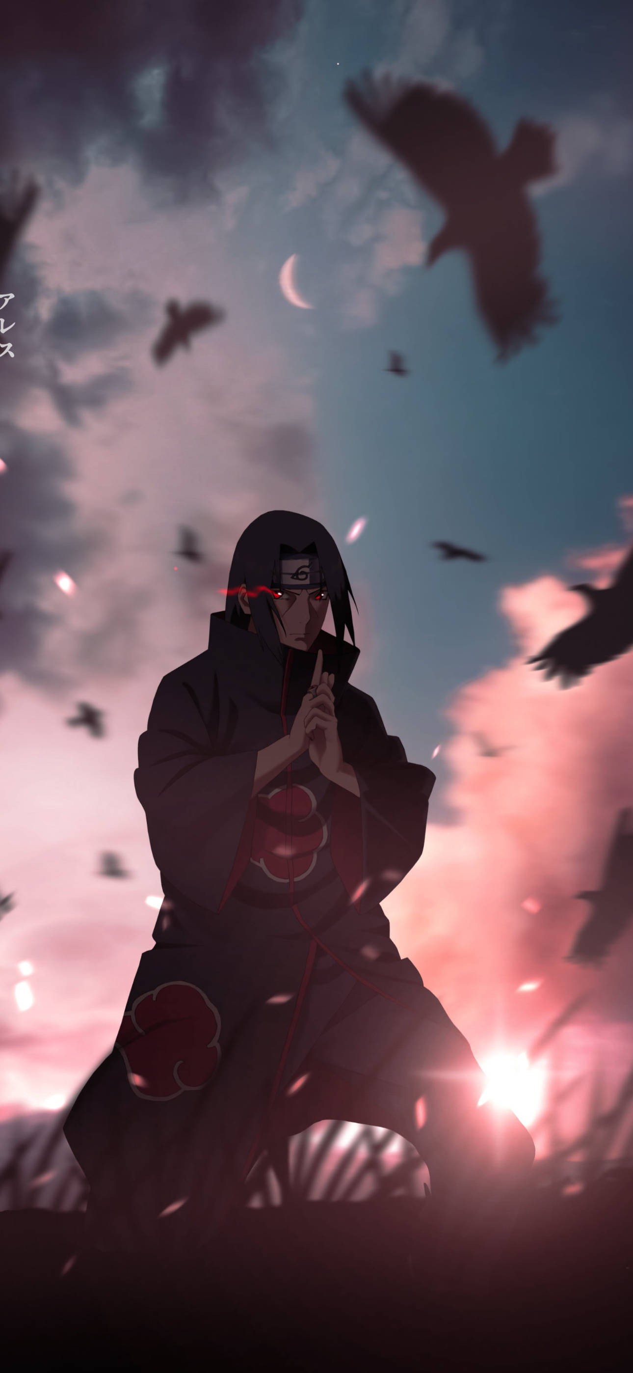 Itachi Uchiha Estetik Anime iPhone Duvar Kağıdı
