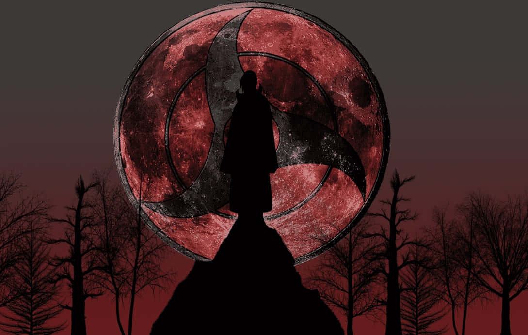 Itachi Uchiha Gece Gökyüzüne Bakıyor Duvar Kağıdı