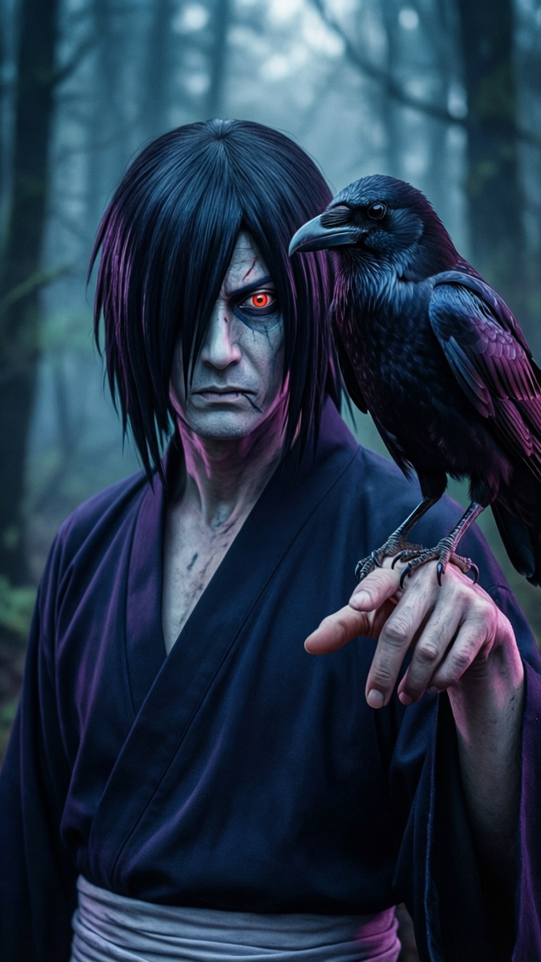Itachi ve Karga Duvar Kağıdı
