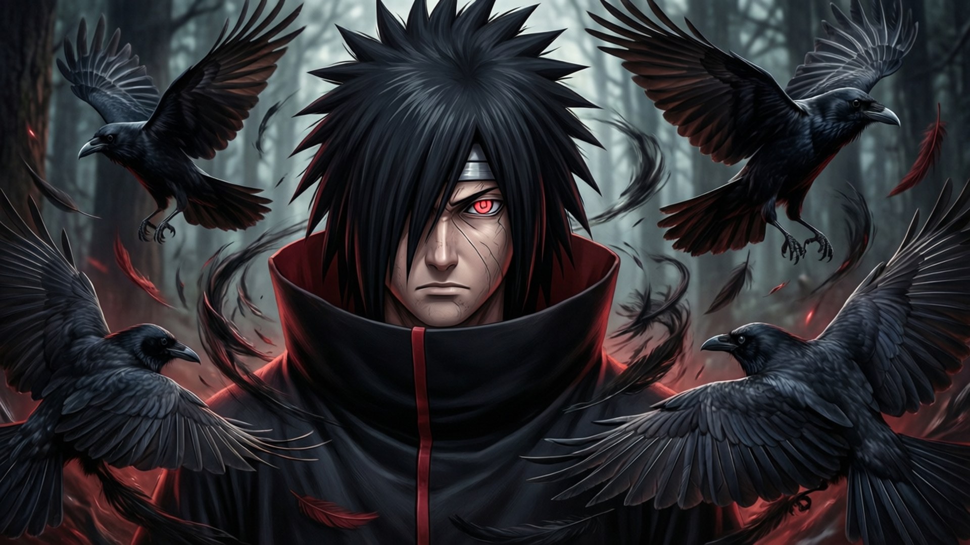 Itachi ve Kargalar Duvar Kağıdı