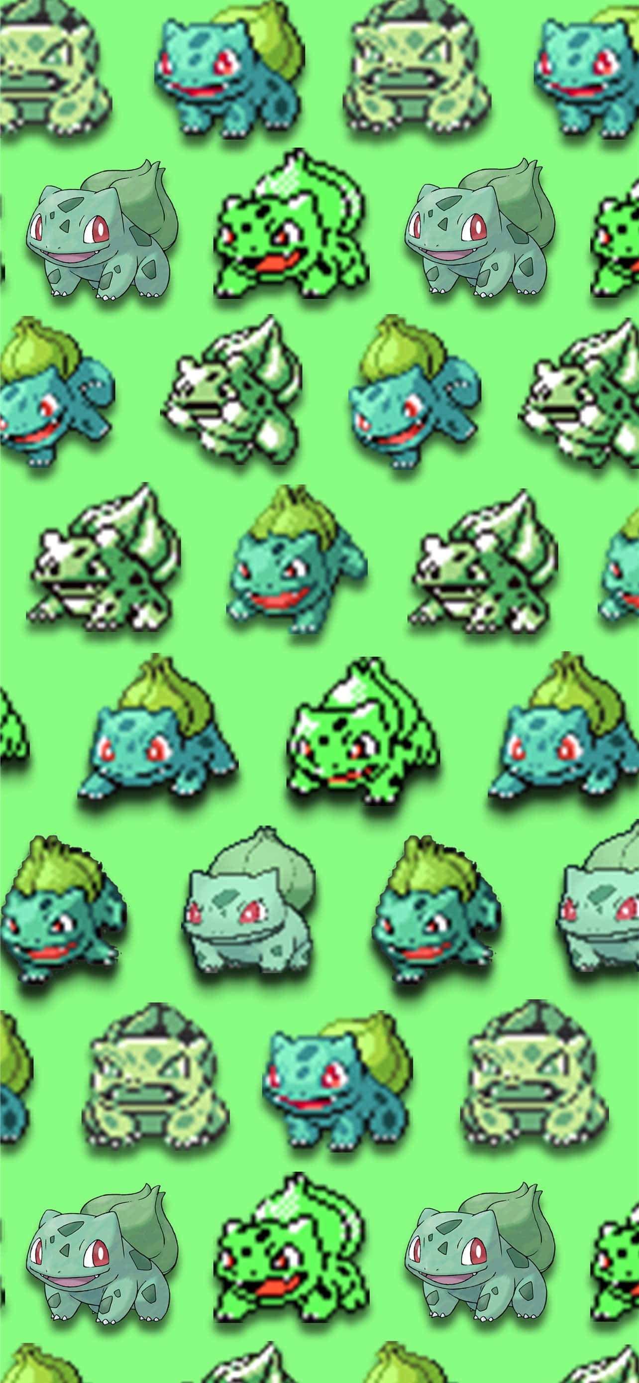 Ivysaur Parlak Yeşil Duvar Kağıdı