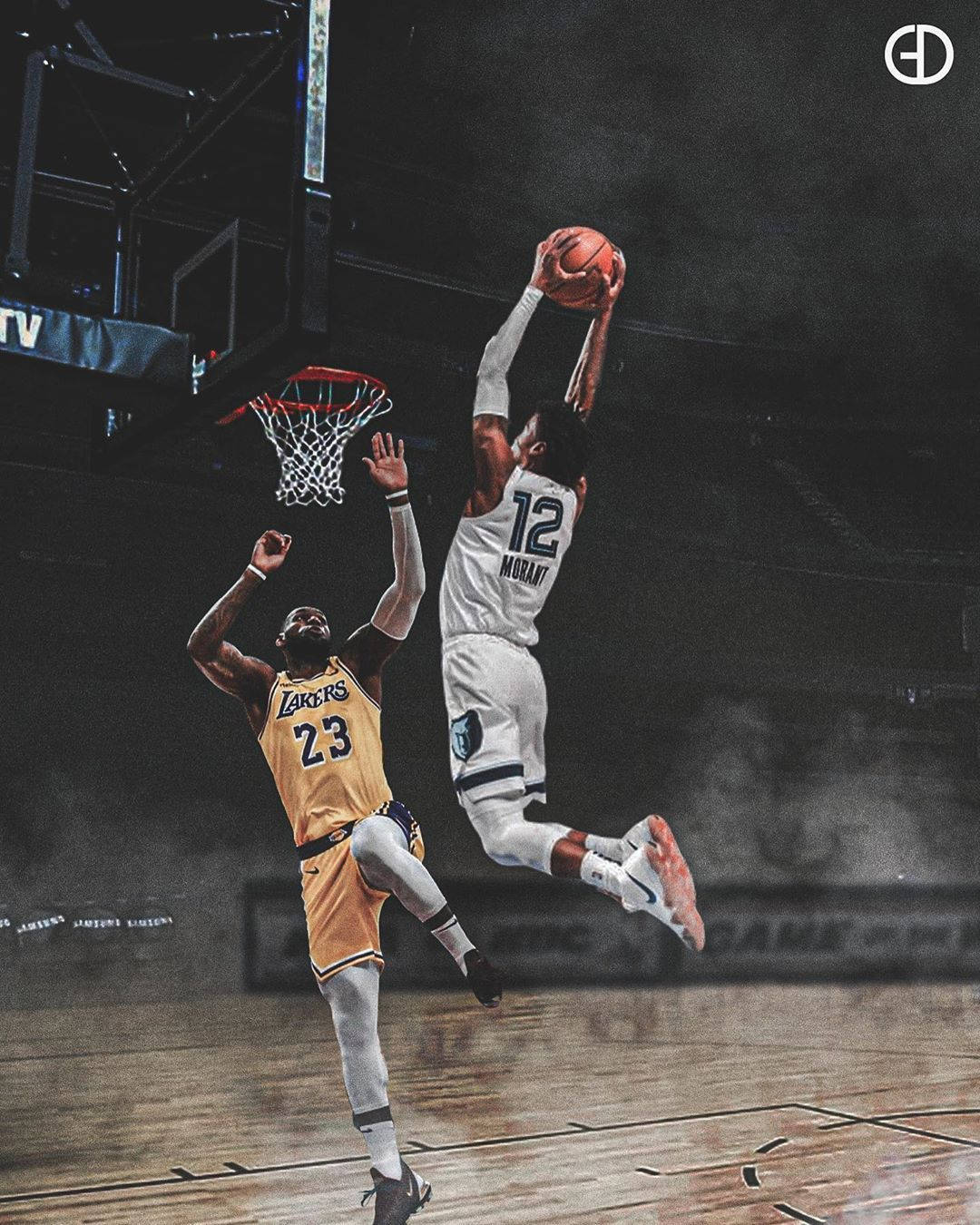 Ja Morant'ın Lebron James'e Karşı Smacı Duvar Kağıdı