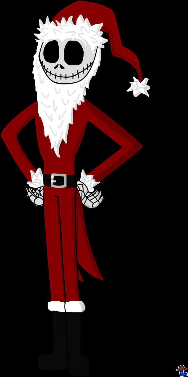 Jack Skellington Noel Baba Kostümü Duvar Kağıdı