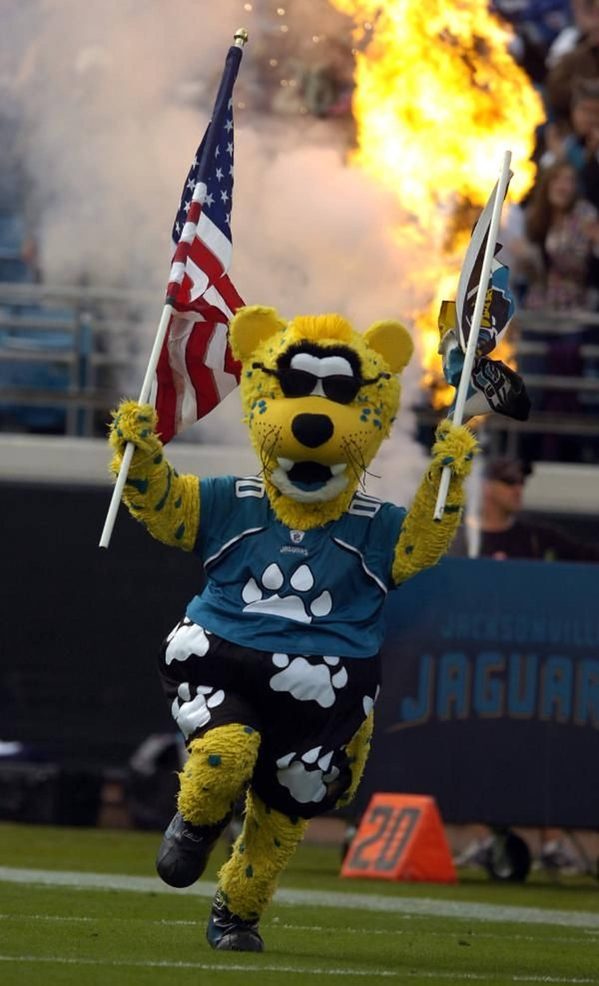 Jacksonville Jaguarları Futbol Maskotu Duvar Kağıdı