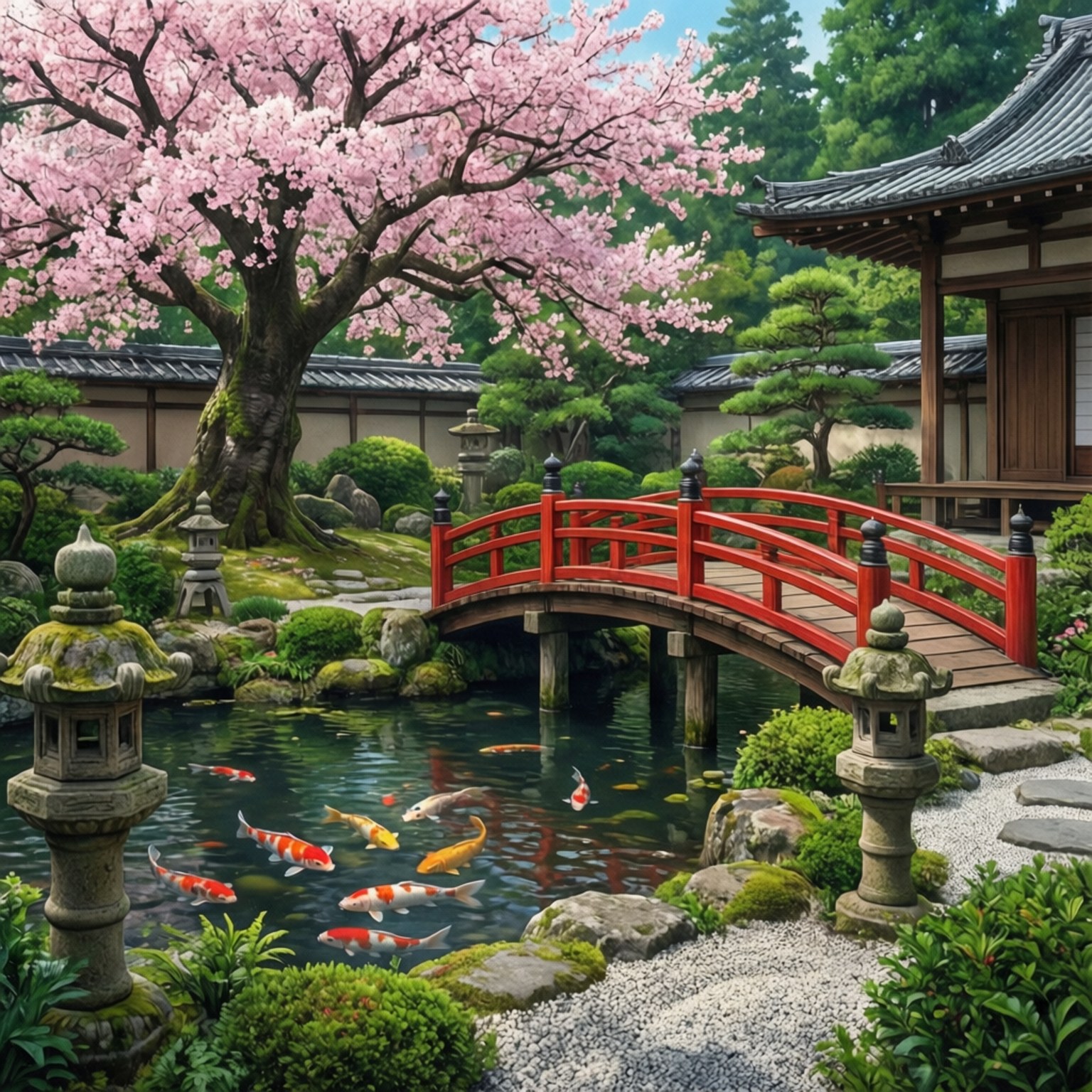 Japon Bahçesi Huzuru Duvar Kağıdı