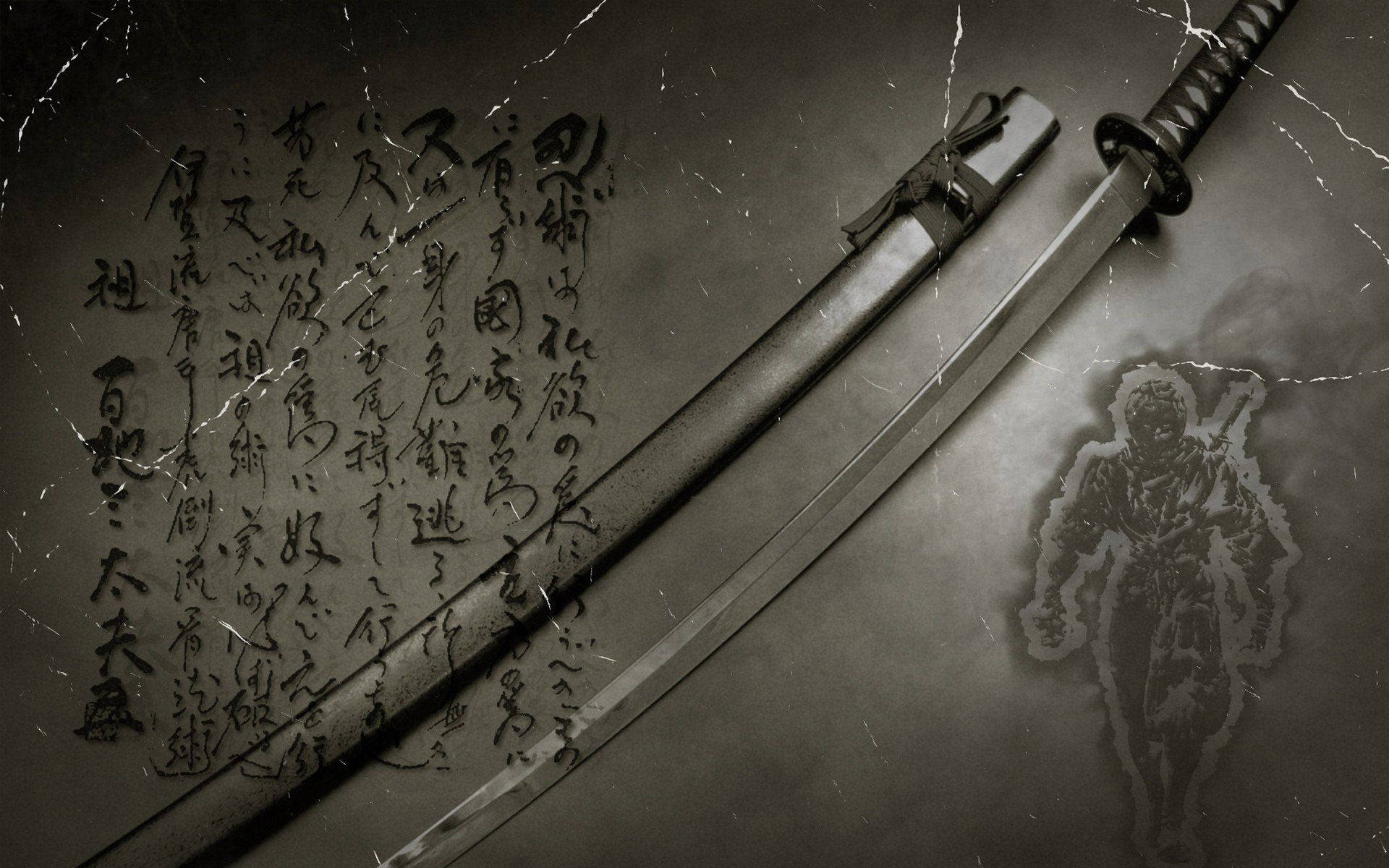 Japon Samuray Kılıçları Duvar Kağıdı