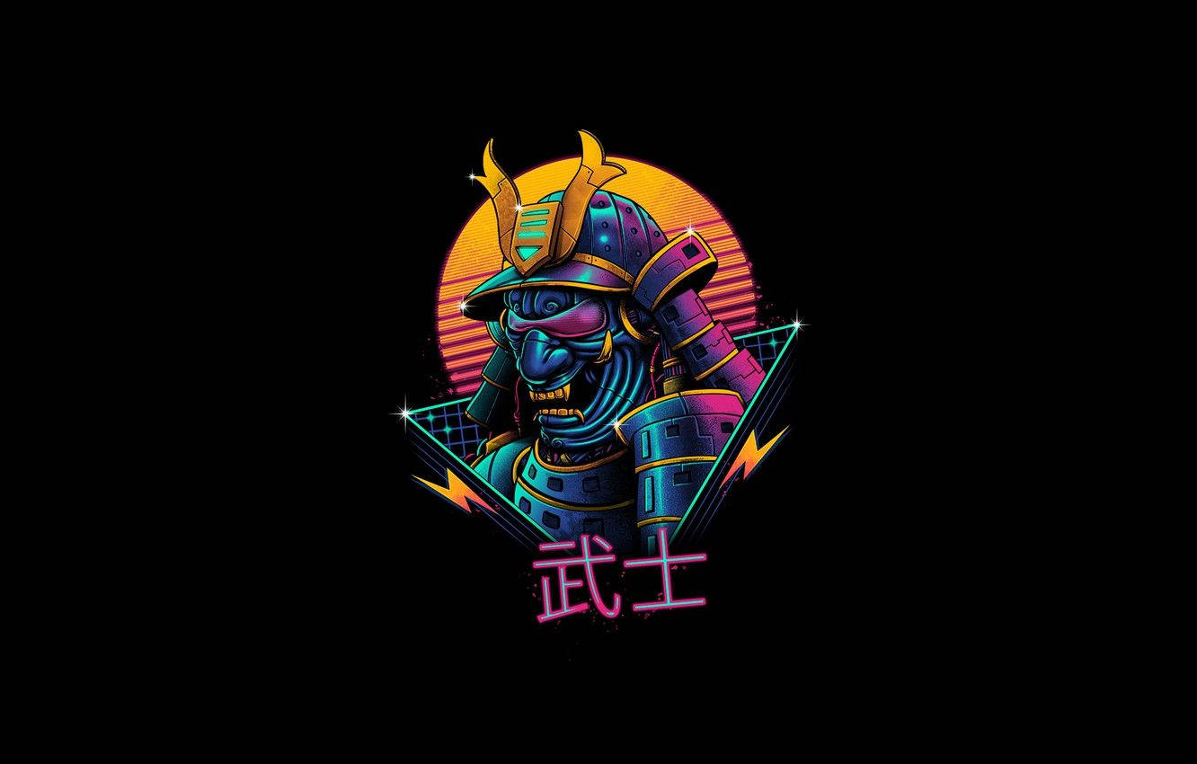 Japon Samuray Pop Art Duvar Kağıdı