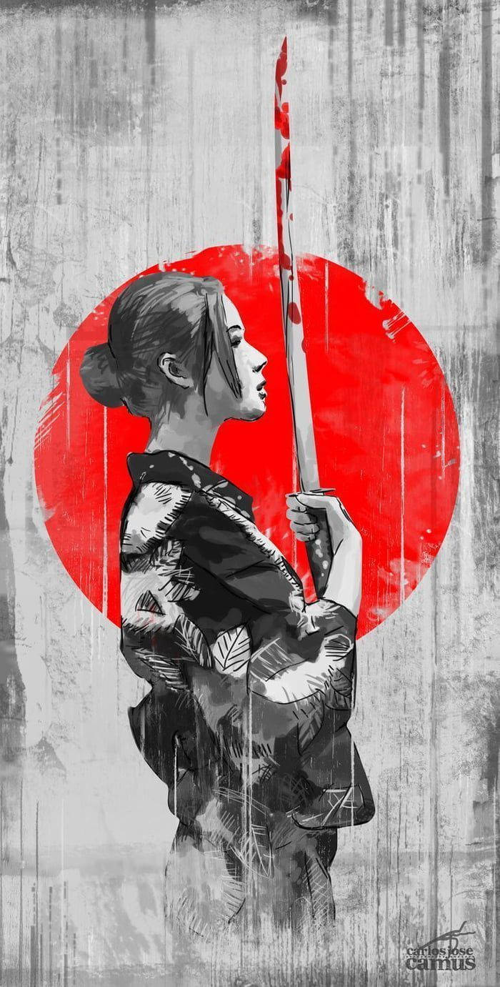 Japon Samuray Yukatası Duvar Kağıdı