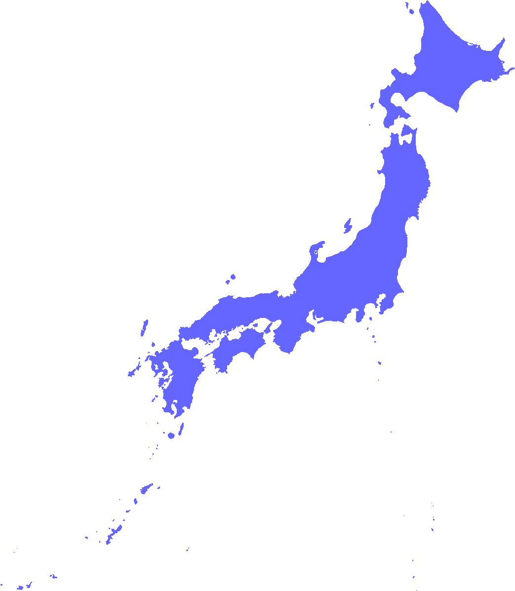 Japonya Haritası Silueti Gri Üzerinde Mavi Duvar Kağıdı