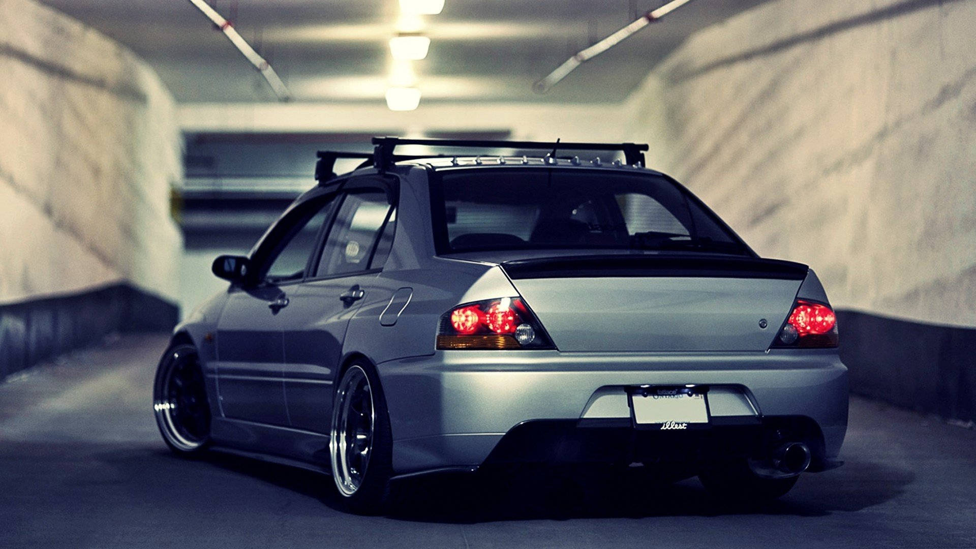 JDM Estetiği Mitsubishi Lancer Duvar Kağıdı