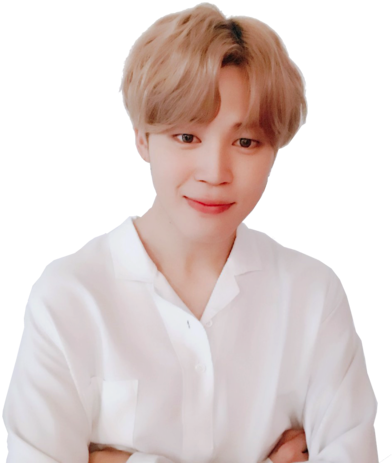 Jimin Beyaz Gömlekle Gülümsüyor Duvar Kağıdı