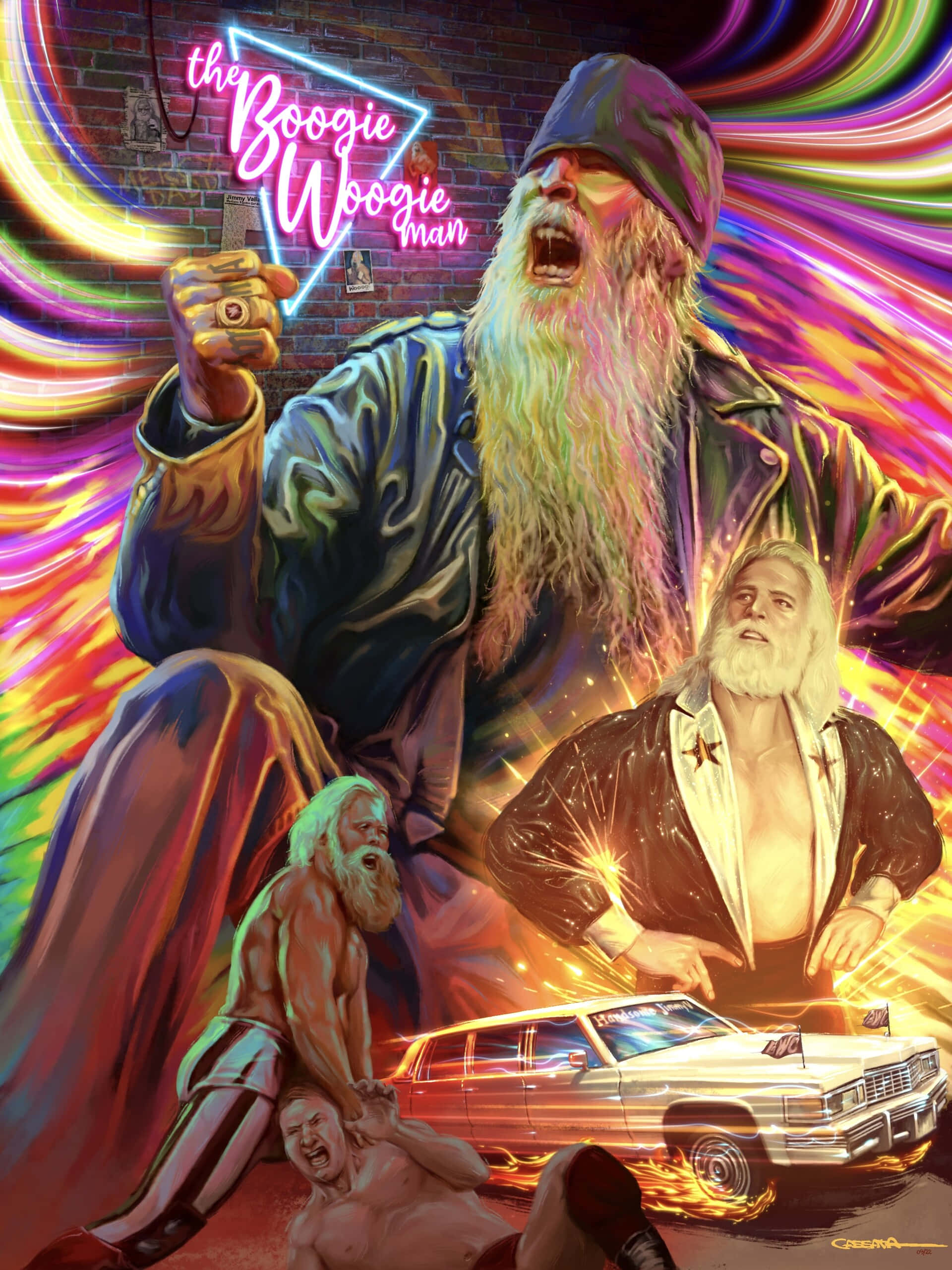 Jimmy Valiant Efsanevi WWF Güreş Efsanesi Duvar Kağıdı