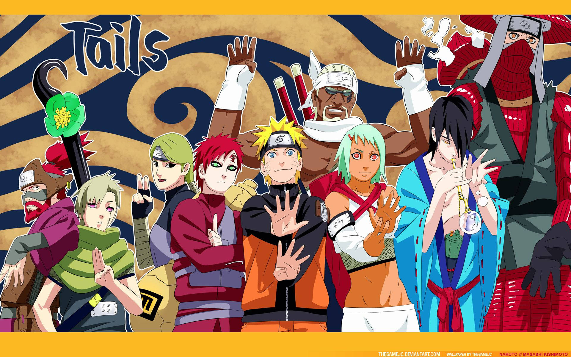 Jinchuriki Naruto Karakterleri Fan Sanatı Duvar Kağıdı