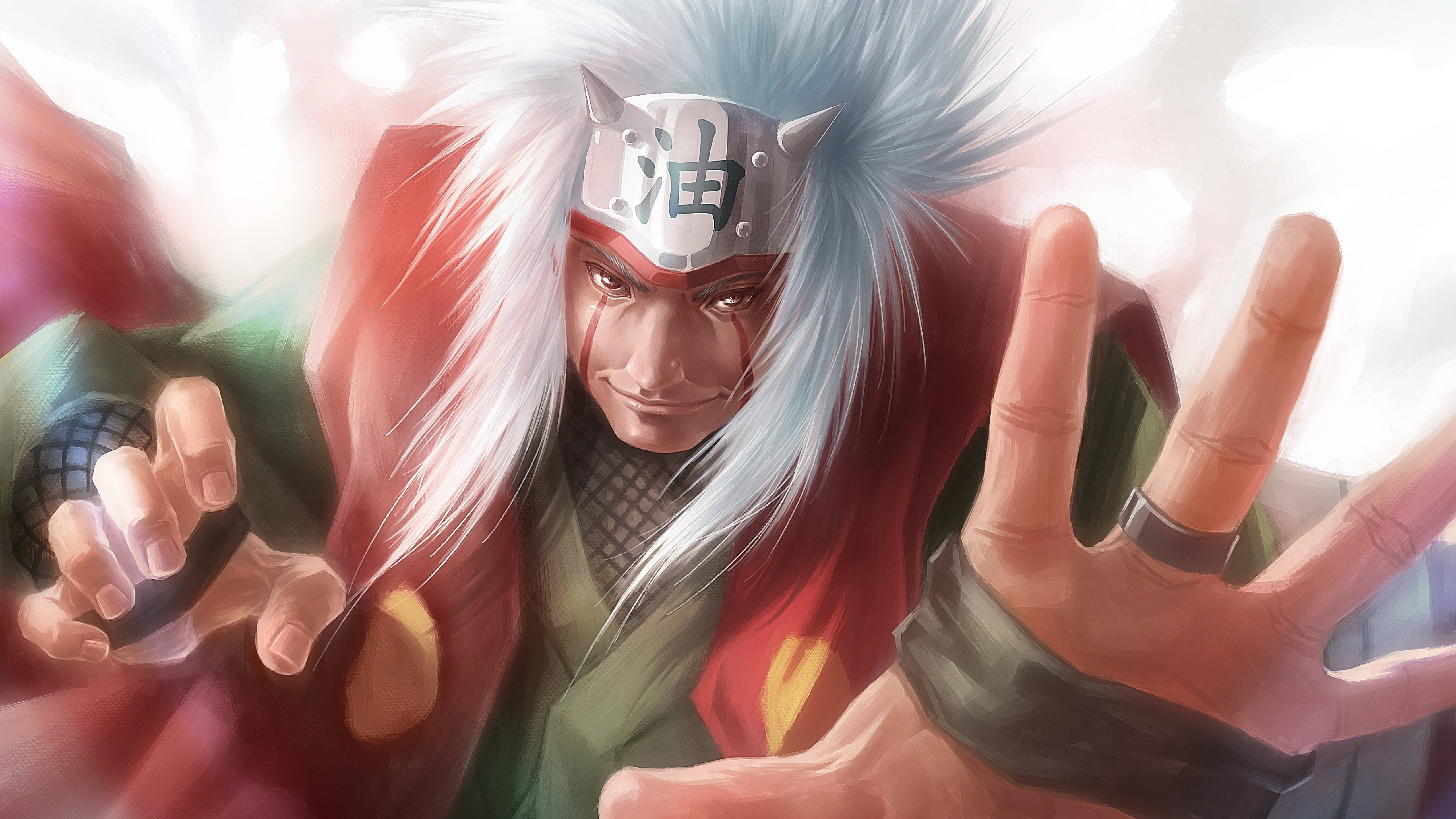 Jiraiya 4K Ressam Stili Duvar Kağıdı