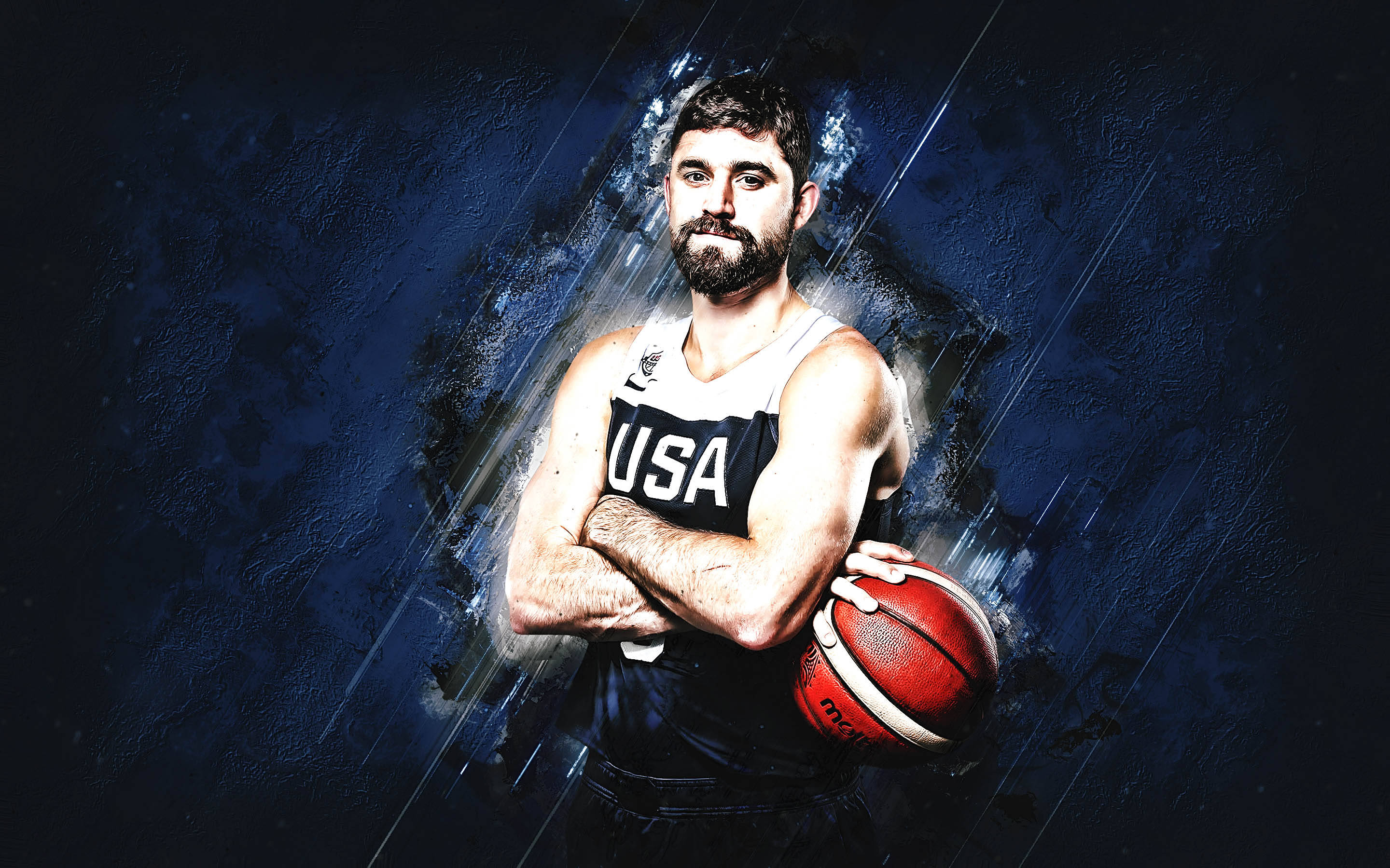 Joe Harris ABD Takımı İllüstrasyonu Duvar Kağıdı