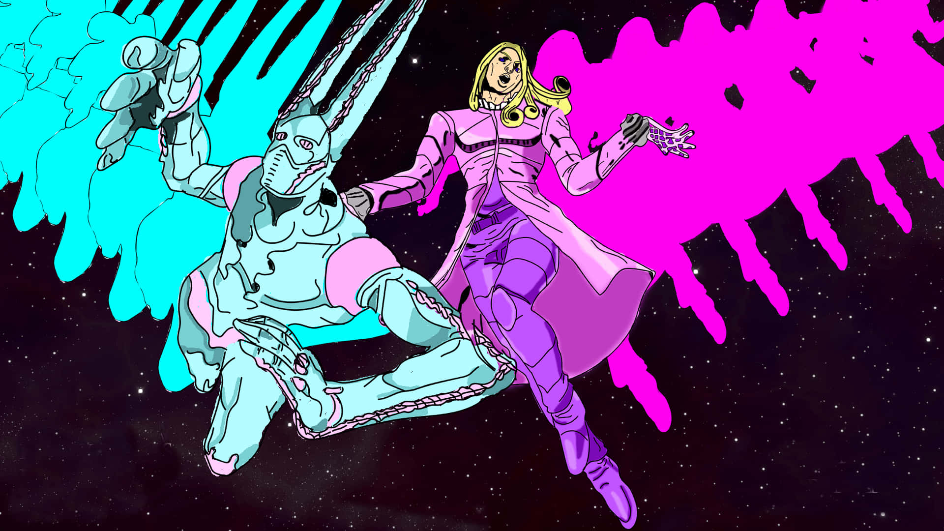 JoJo'nun Tuhaf Macerası Manga Funny Valentine ve D4C Duvar Kağıdı
