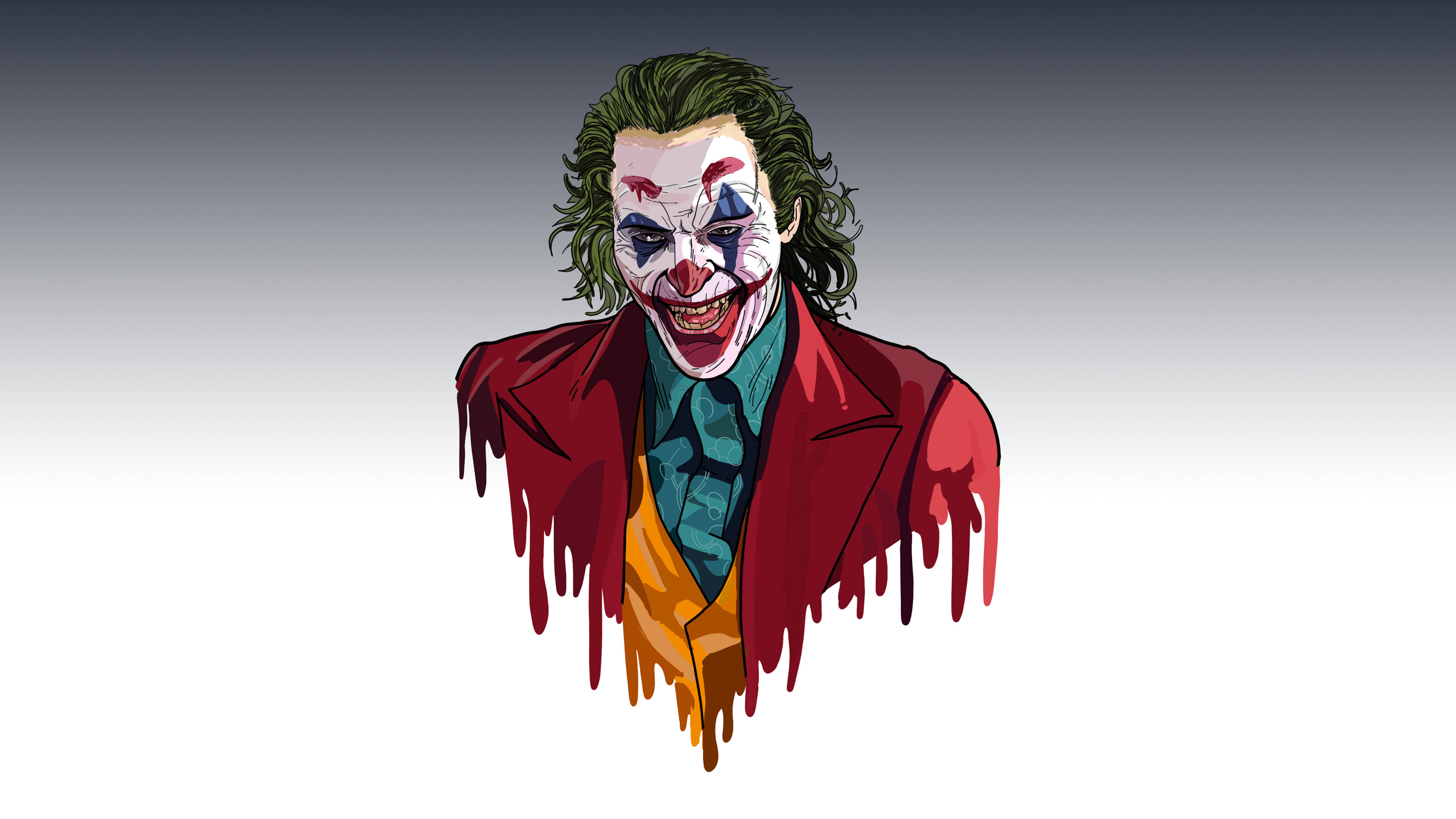 Joker 2019 Büst Çizimi Duvar Kağıdı