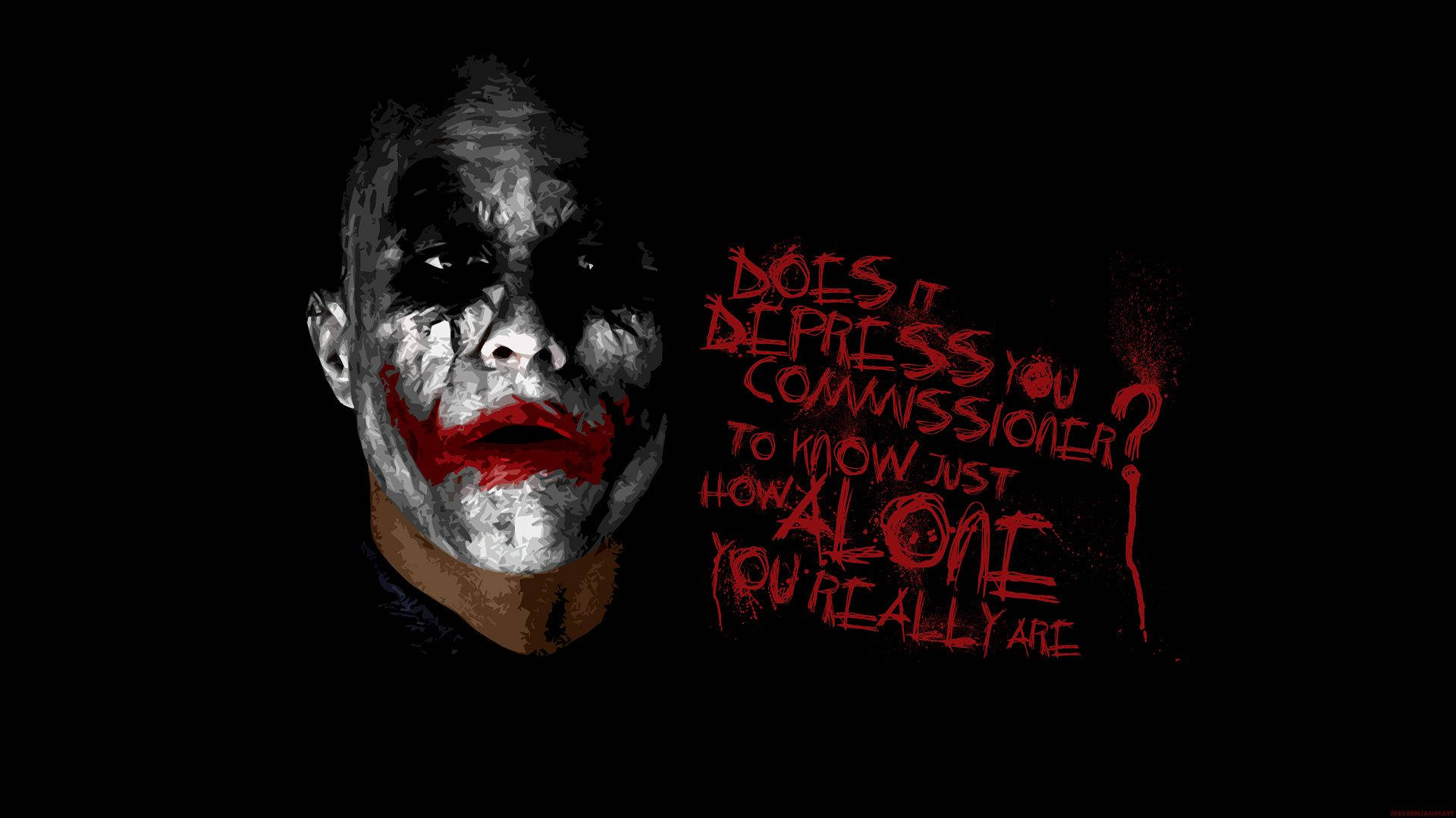 Joker Komiserle Konuşuyor Duvar Kağıdı