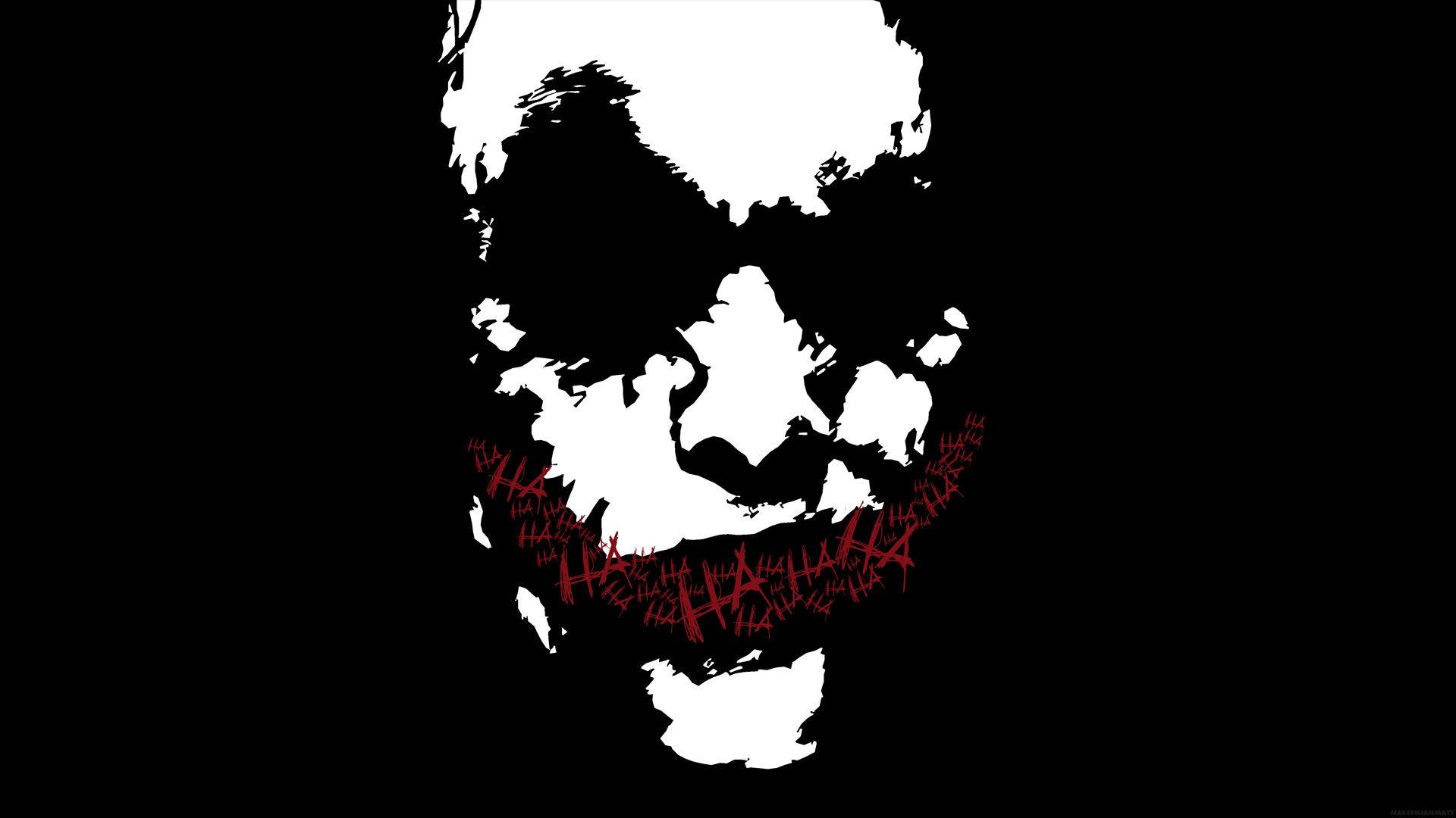 Joker Minimalist Sanat Duvar Kağıdı