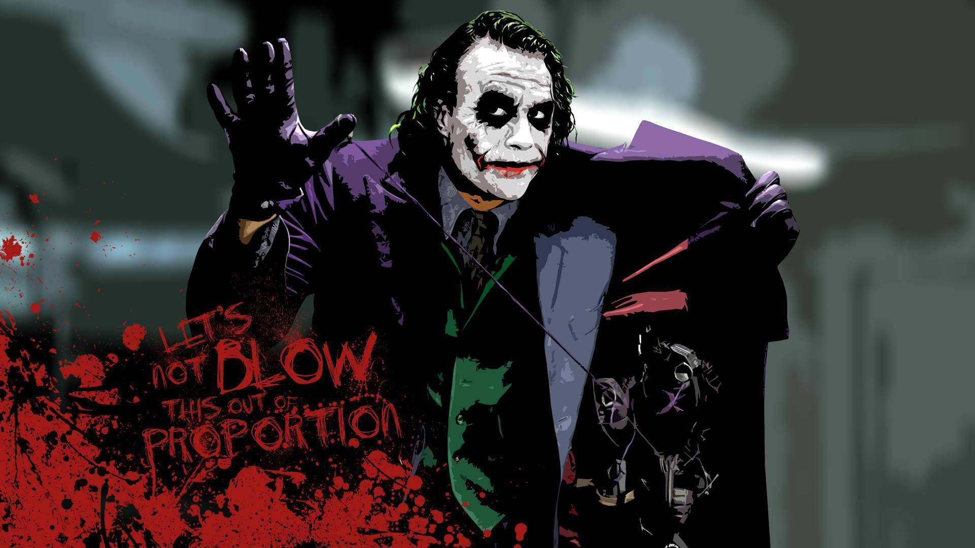 Joker Patlatıyor Duvar Kağıdı