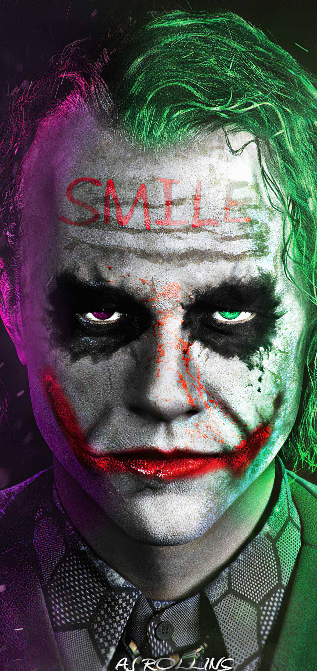 Joker Telefon Yüz Yakın Çekim Duvar Kağıdı