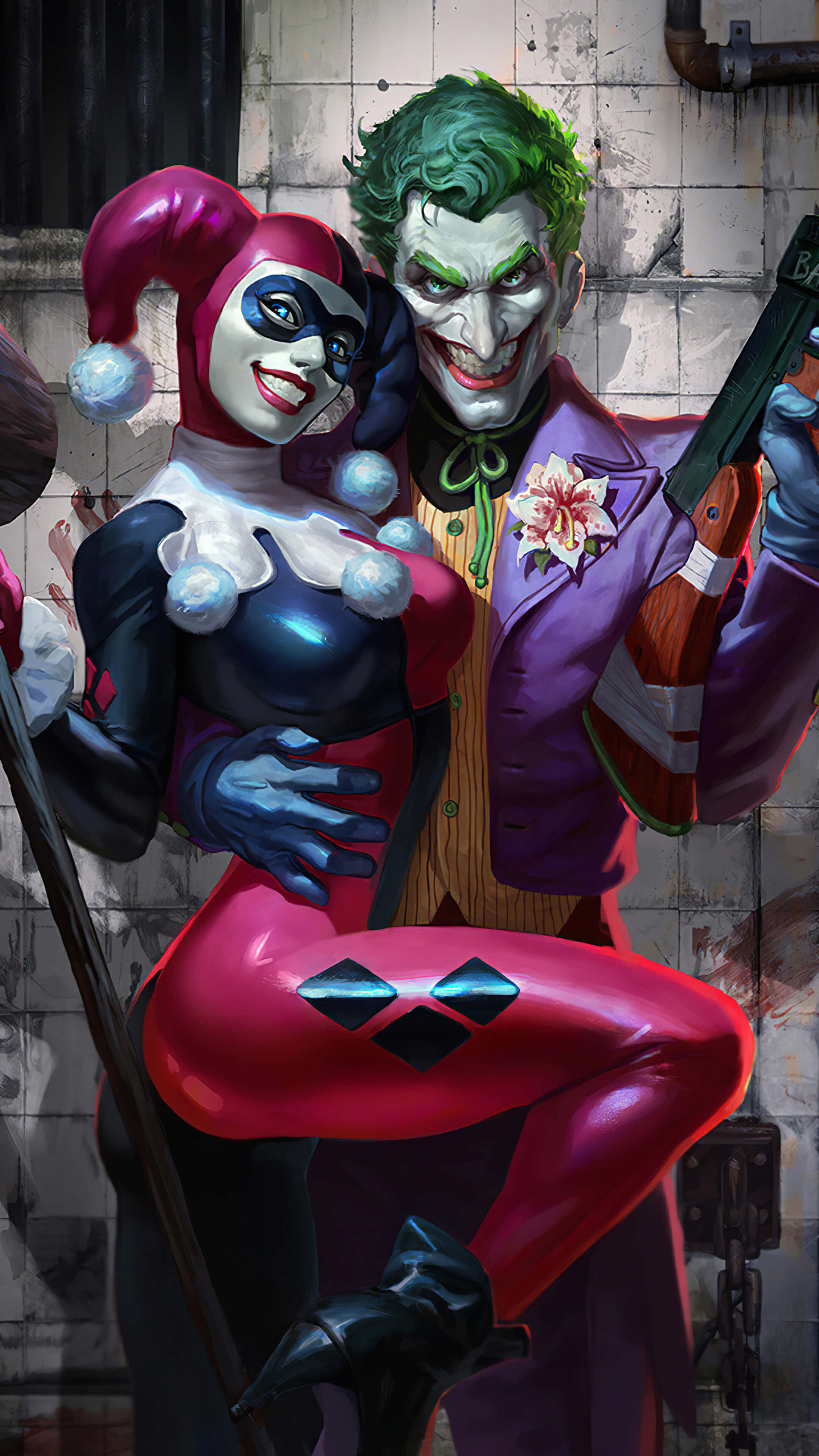 Joker ve Harley Quinn arasındaki yasak aşk Suicide Squad'da parlak bir şekilde parlıyor. Duvar Kağıdı