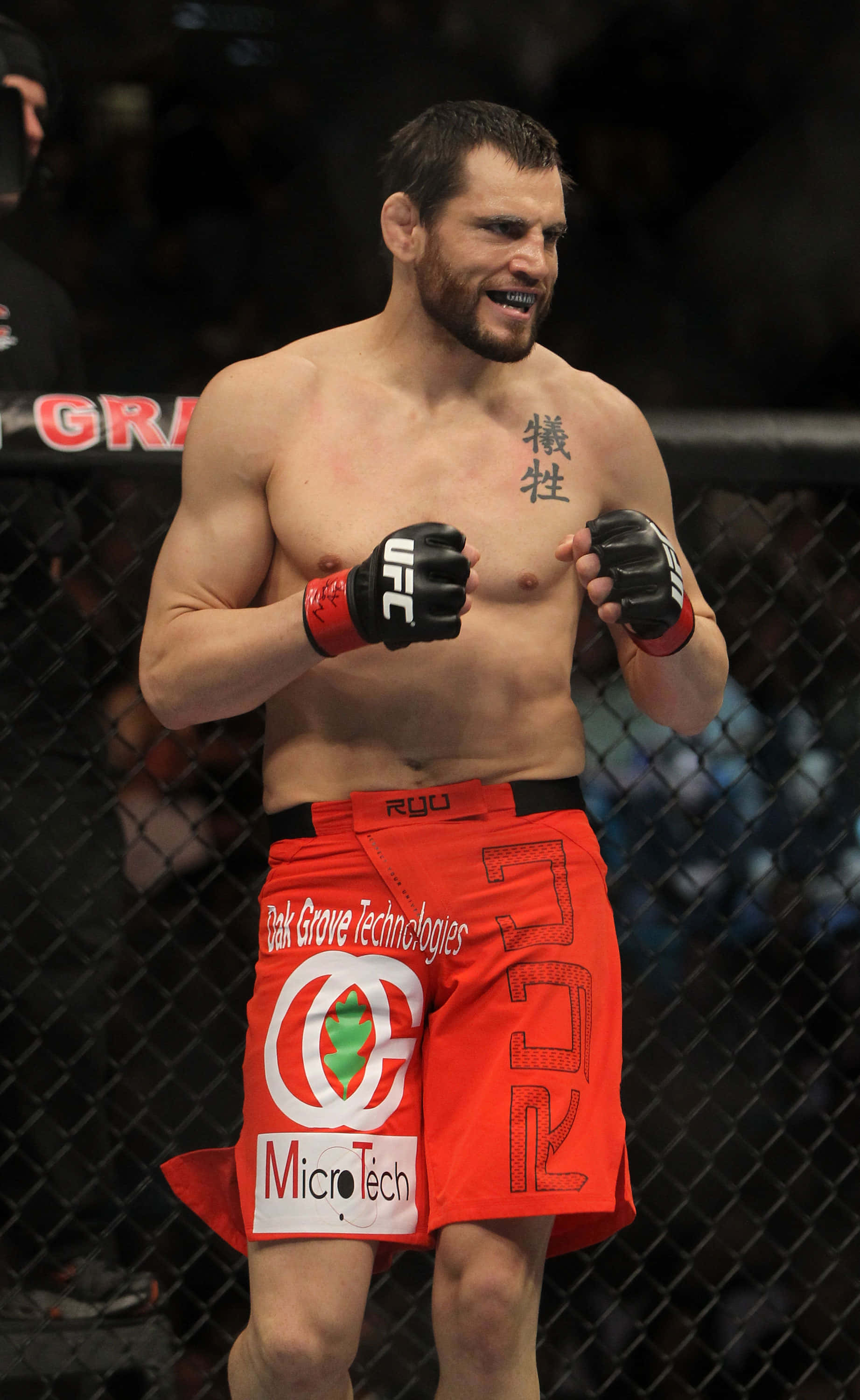 Jon Fitch Octagon'da Ayakta UFC 141 Duvar Kağıdı
