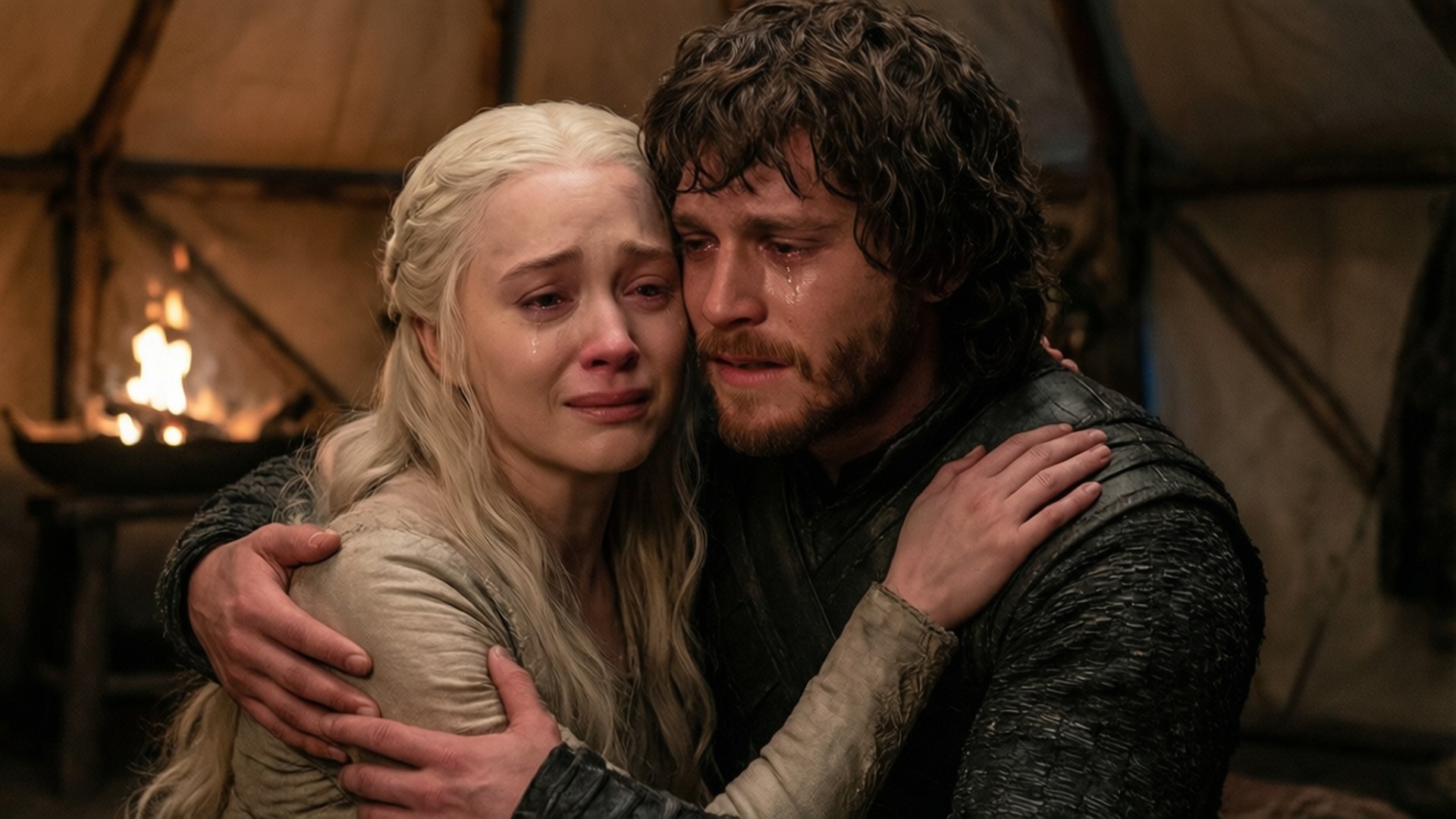 Jon ve Daenerys Kucaklaşması Duvar Kağıdı
