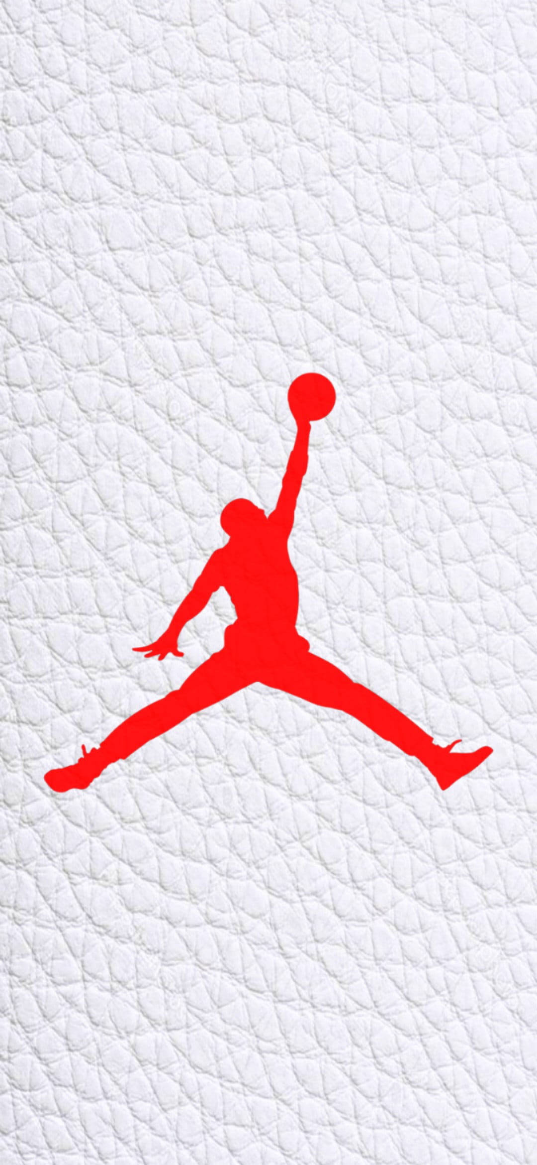 Jordan Logosu Beyaz Deri Tuval Duvar Kağıdı
