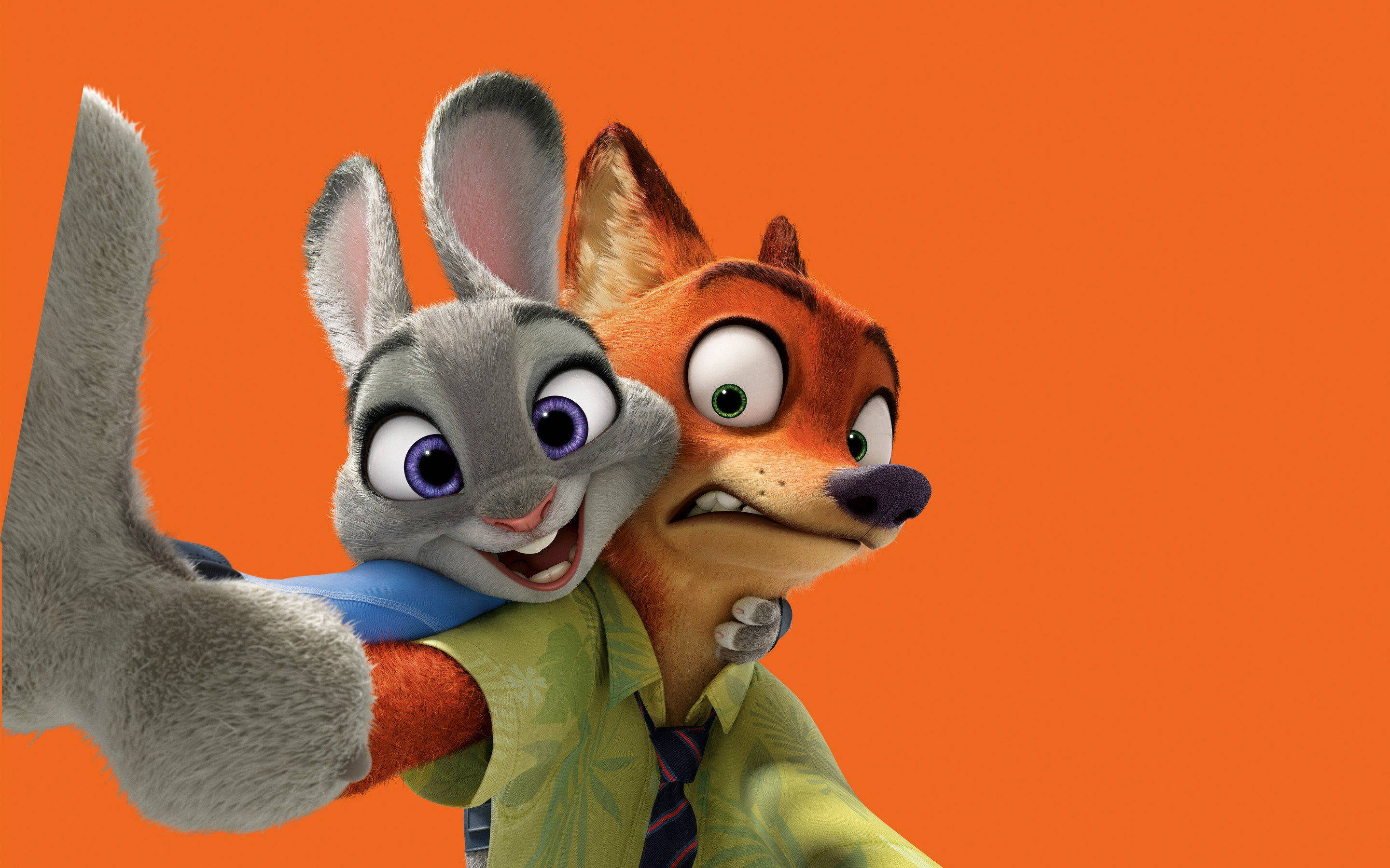 Judy ve Nick Zootopia 4K Çizgi Film Duvar Kağıdı