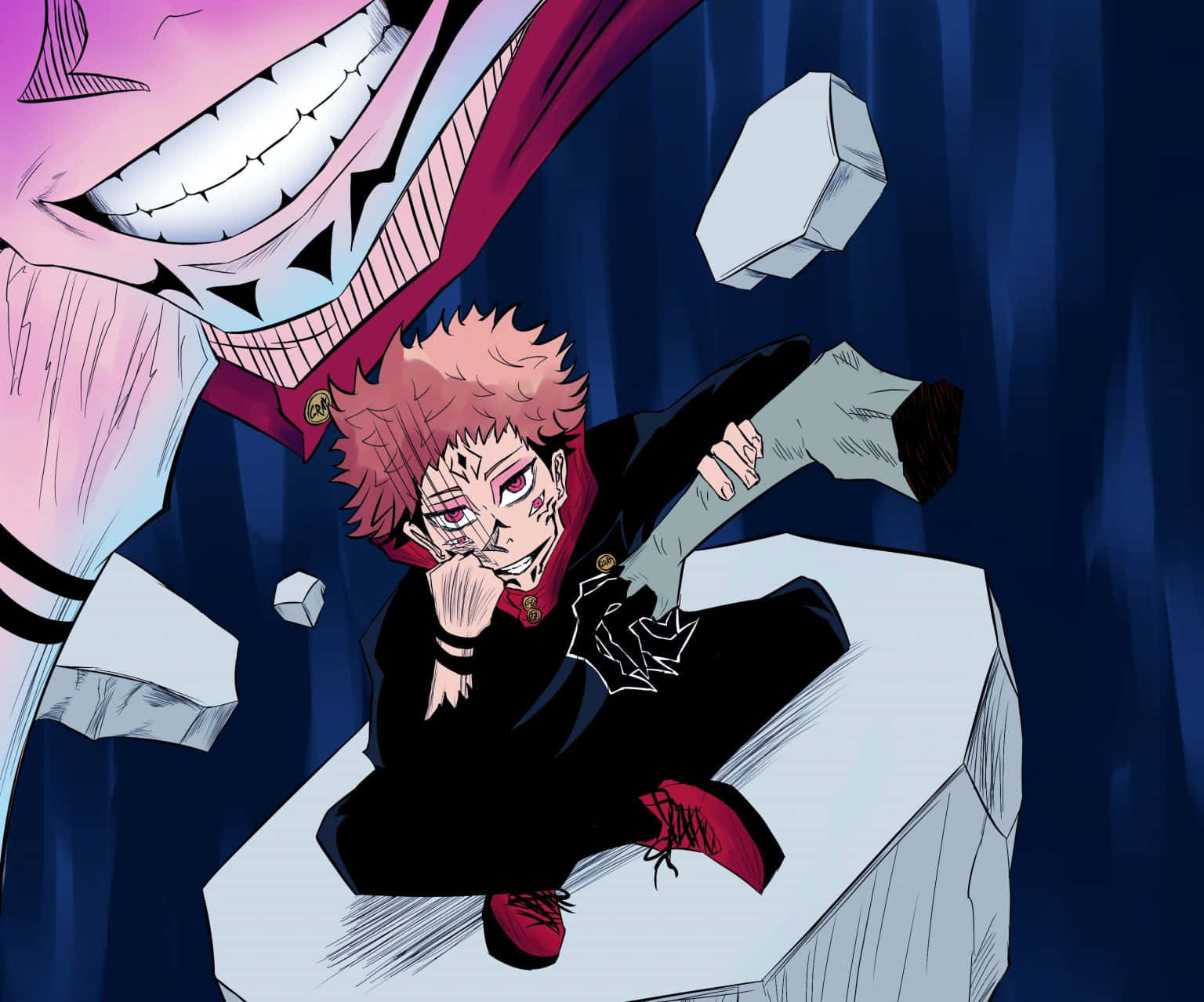 Jujutsu Kaisen arka planı Duvar Kağıdı